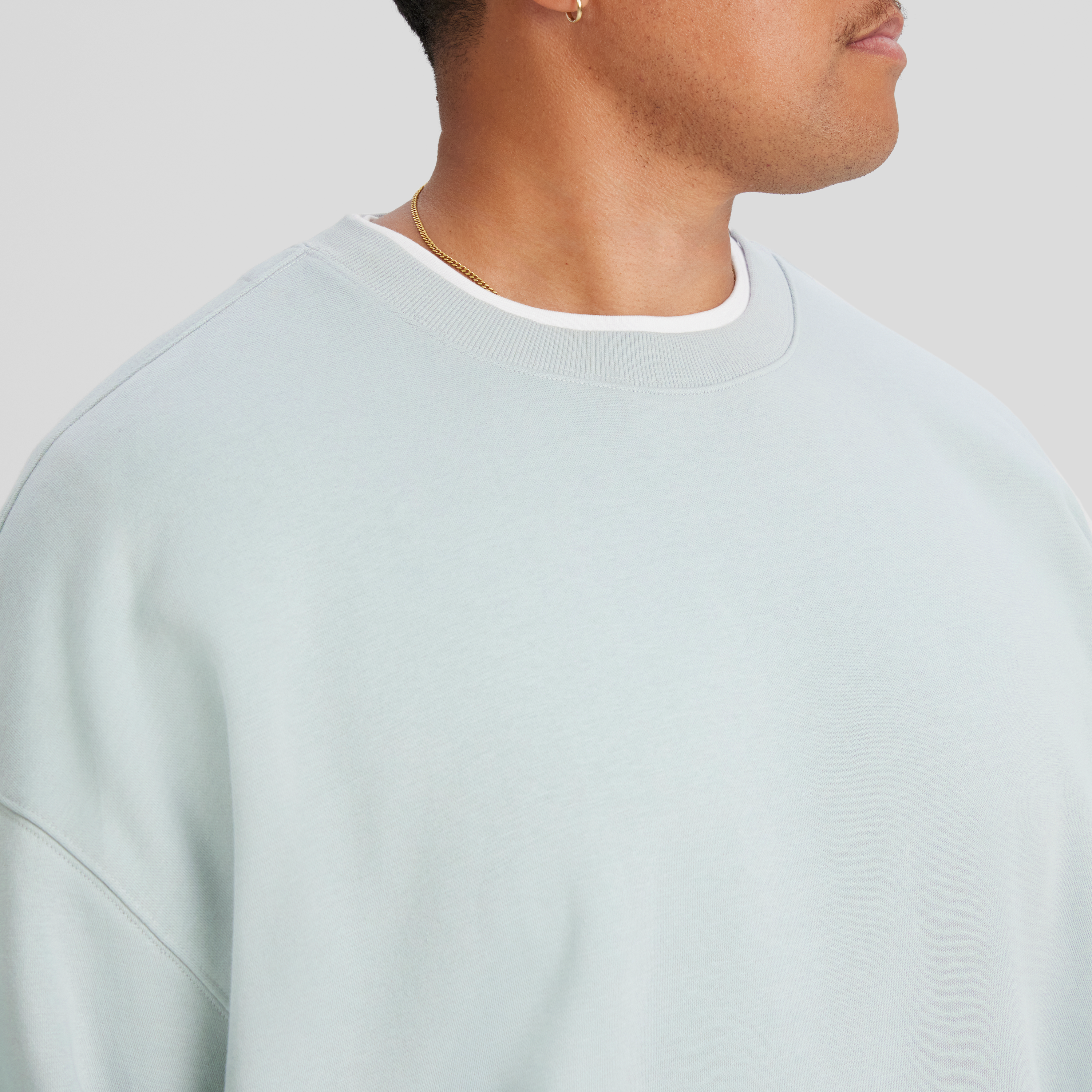 Duck Egg Relaxed Fit Crew Sweat