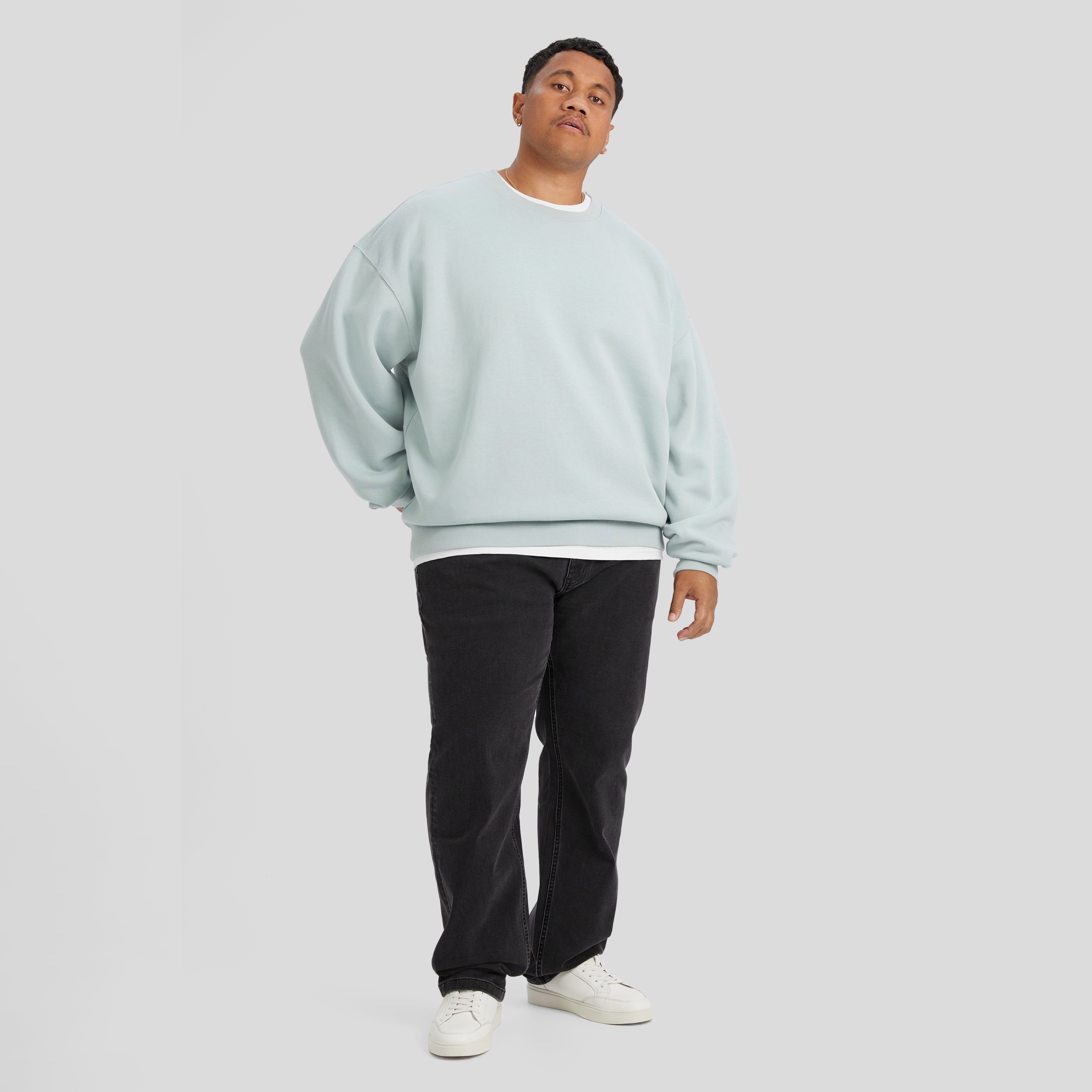 Duck Egg Relaxed Fit Crew Sweat
