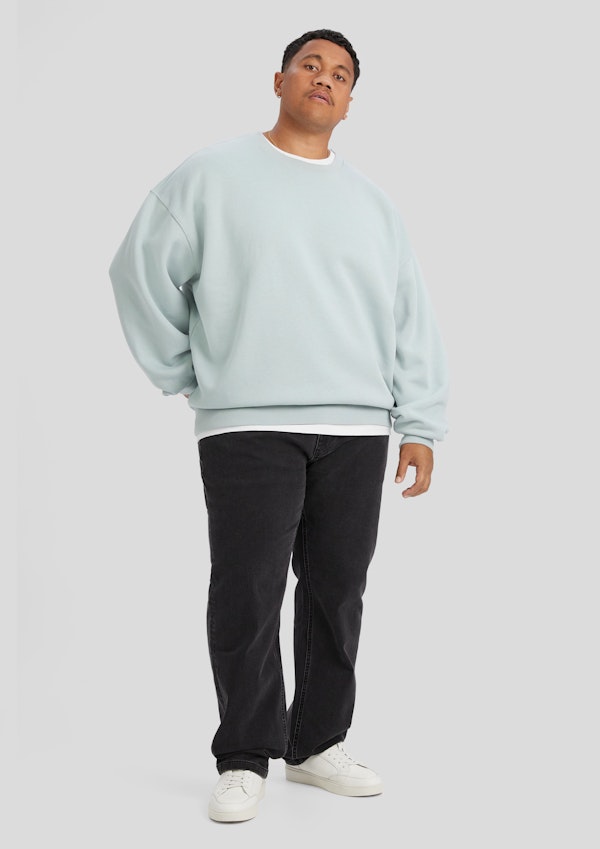 Duck Egg Relaxed Fit Crew Sweat