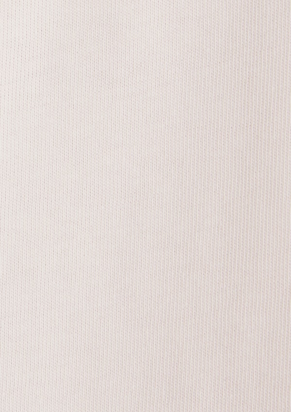 Ecru Embroidered Relaxed Fit Tee