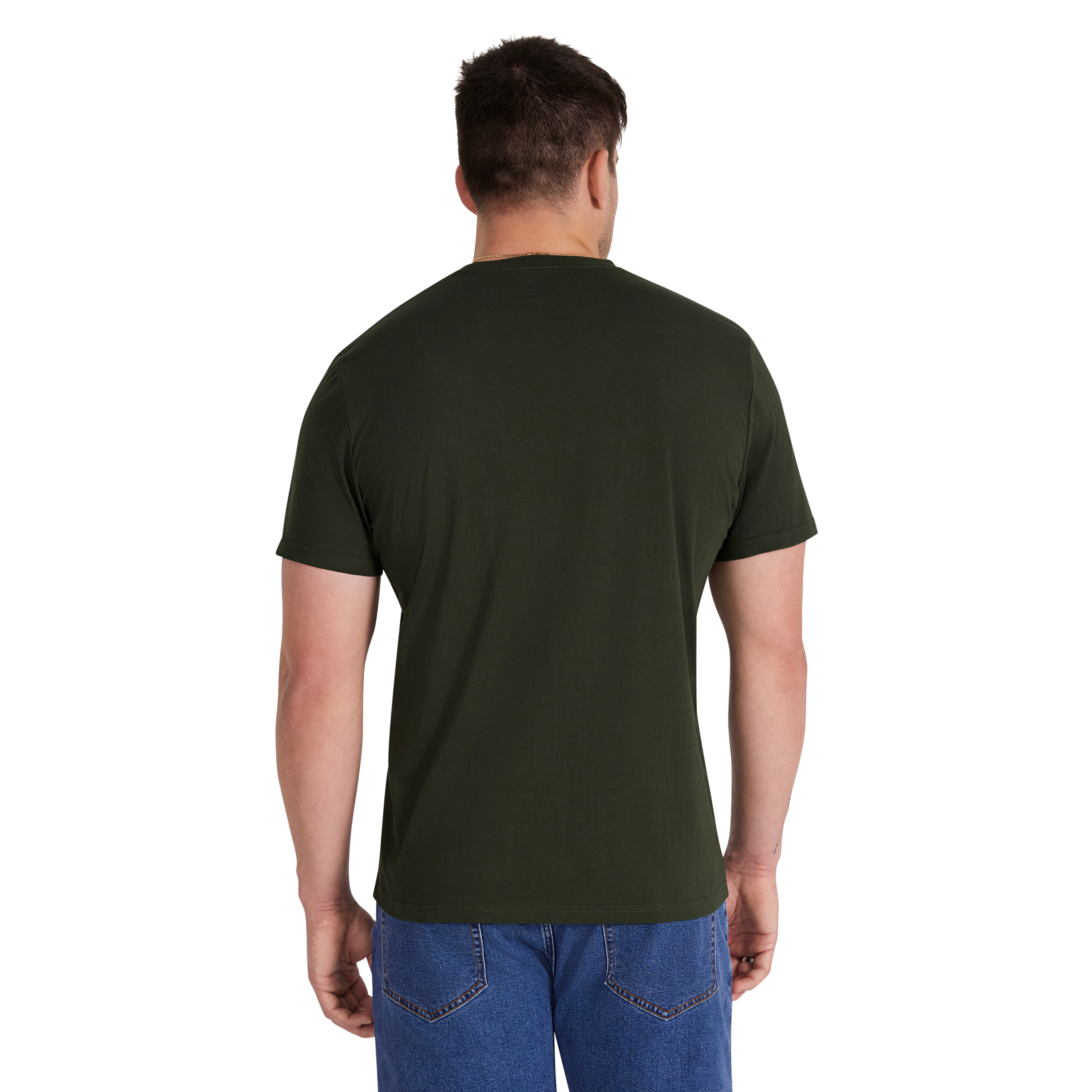 Khaki Sunset Crew Neck Tee