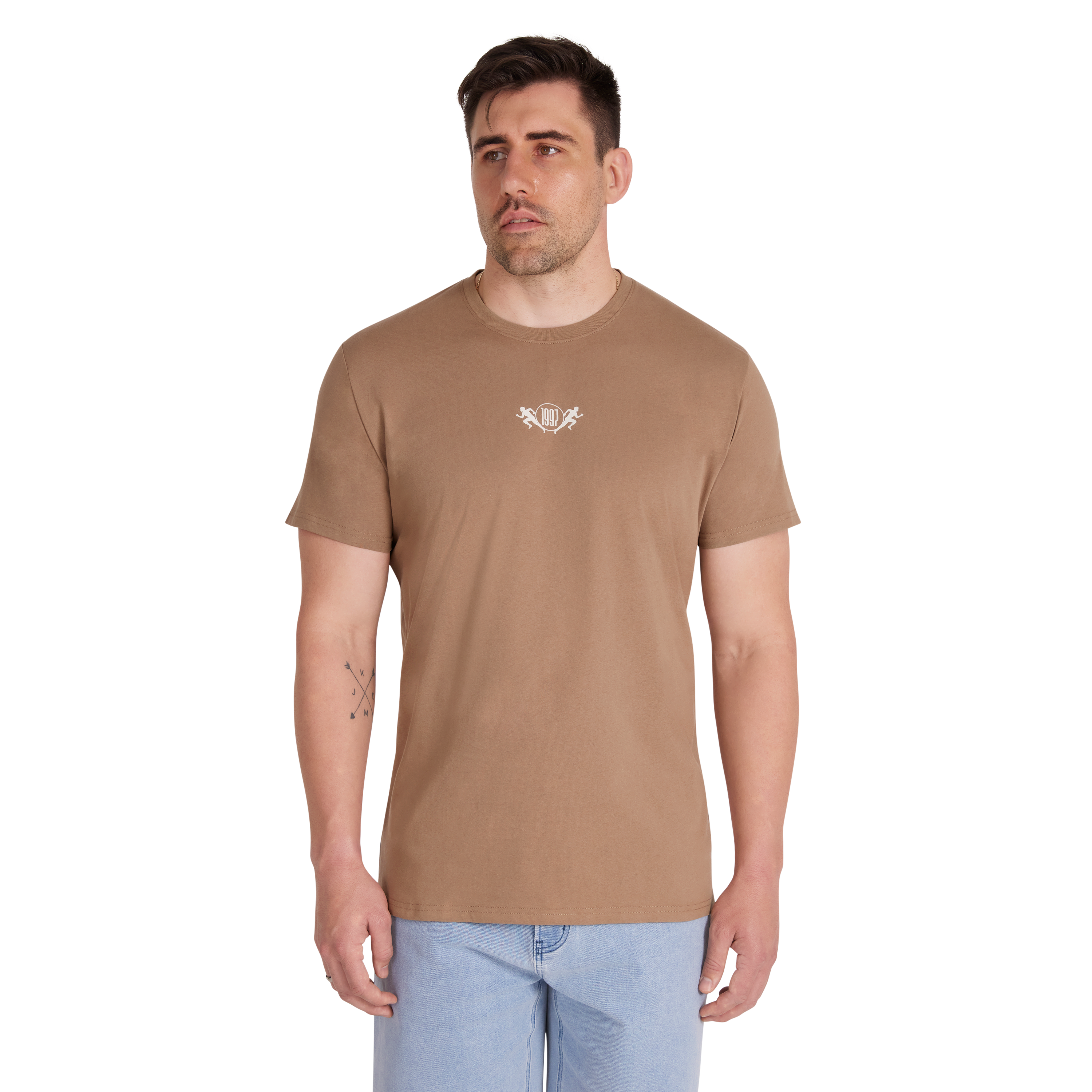 Taupe Run Club Longline Tee