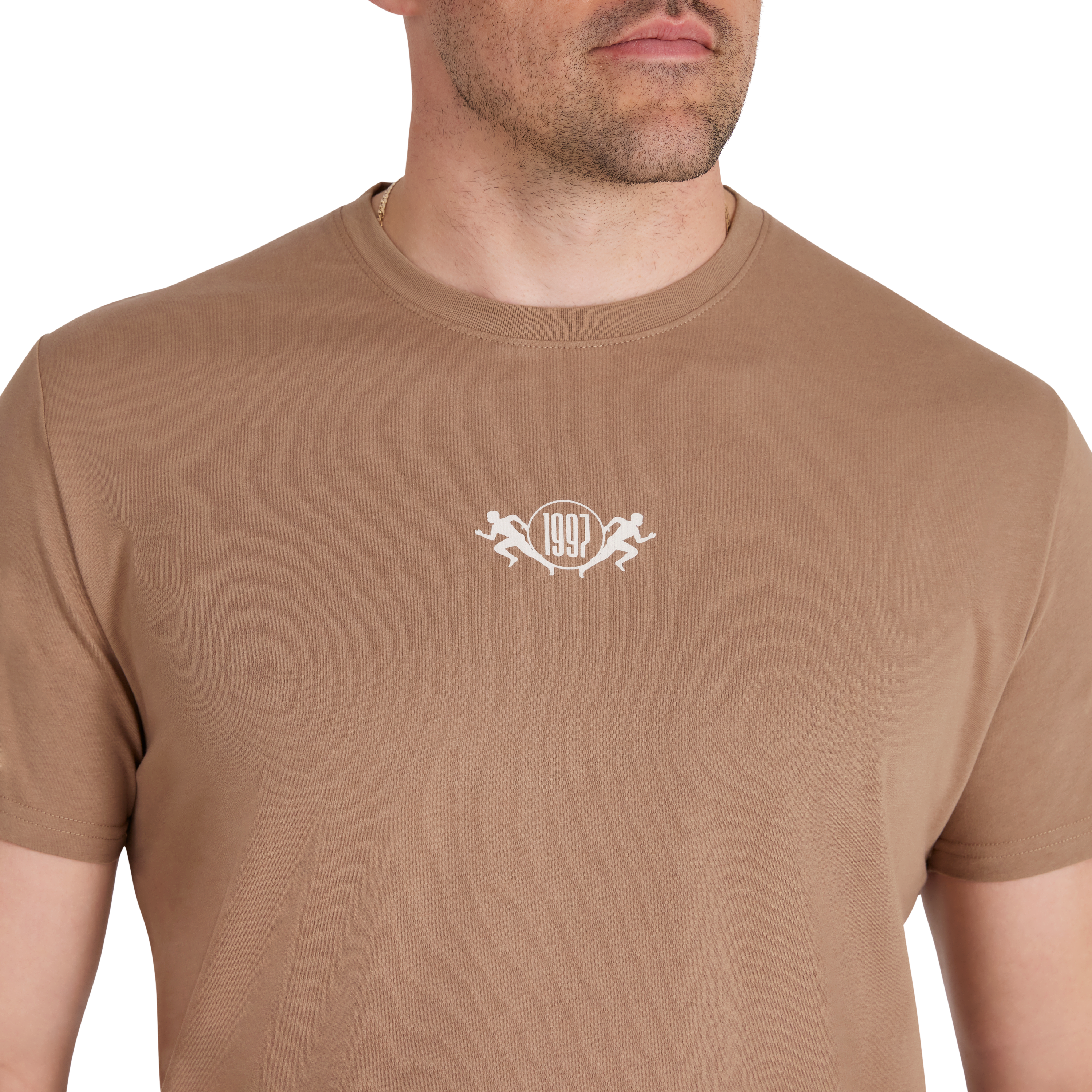 Taupe Run Club Longline Tee