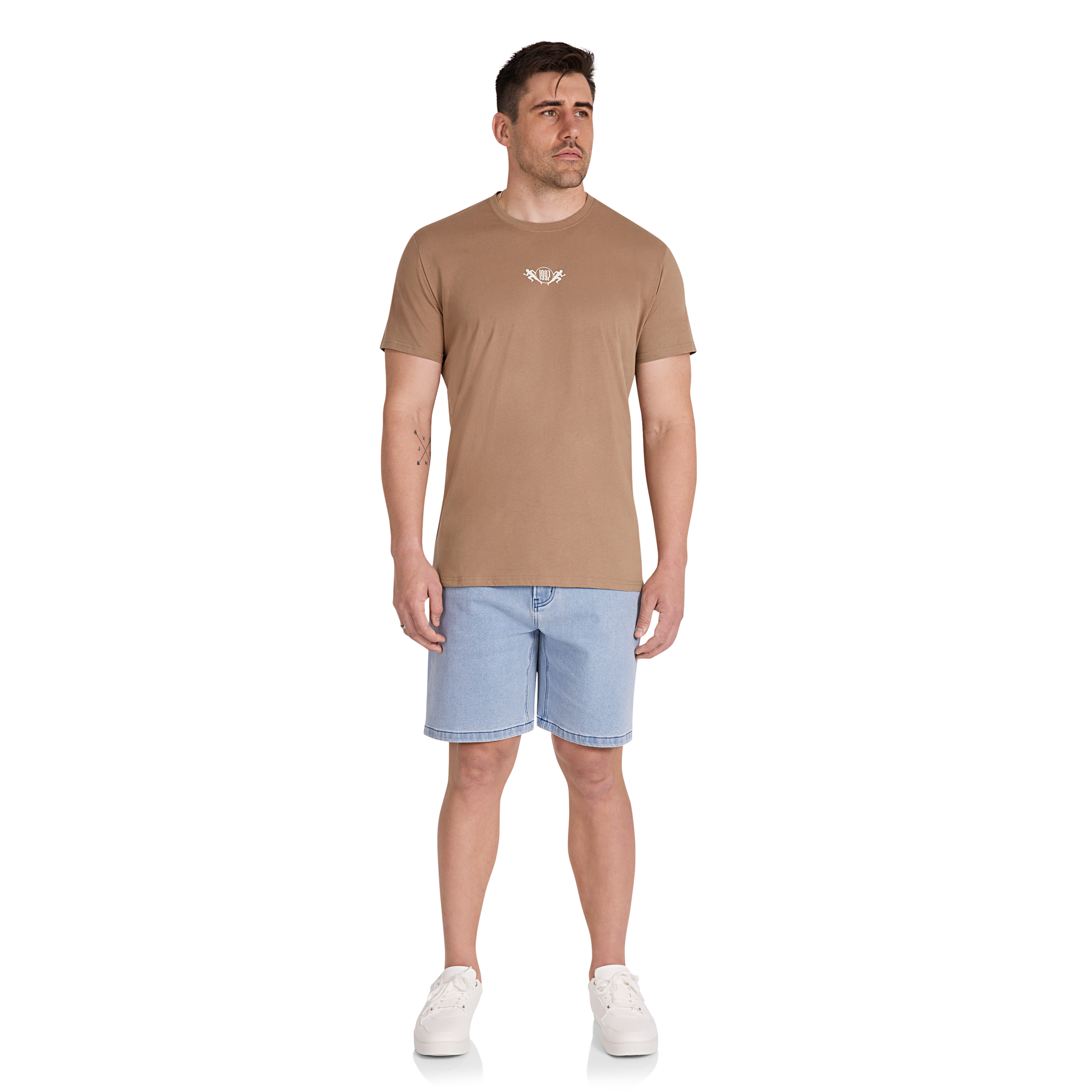 Taupe Run Club Longline Tee