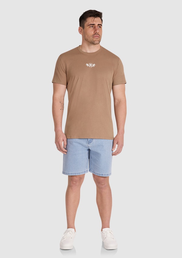 Taupe Run Club Longline Tee