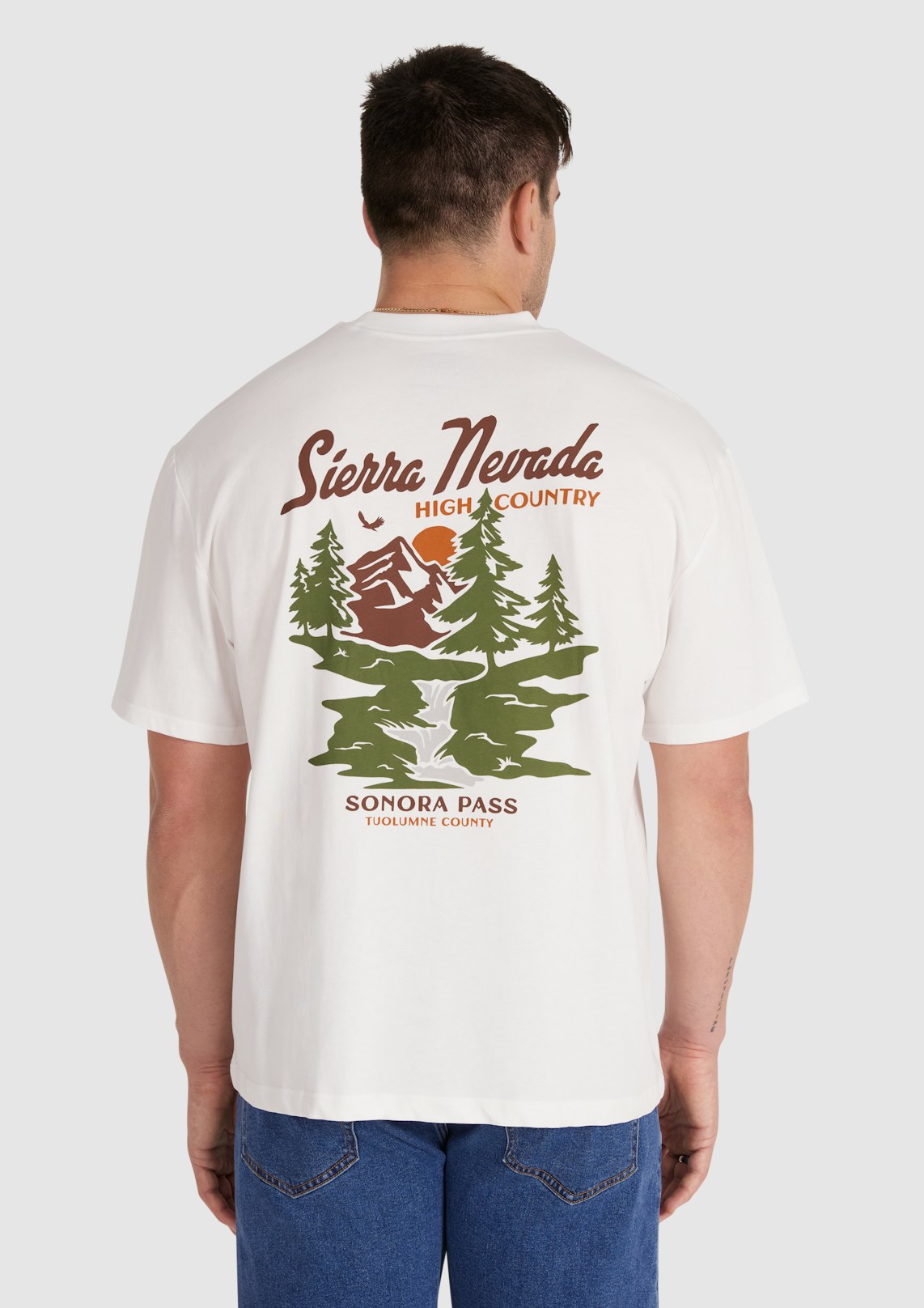 White Scenic Relaxed Fit Tee