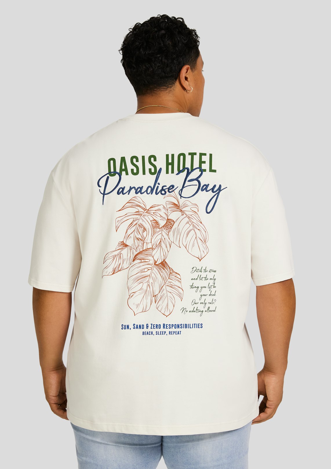 Ecru Paradise Bay Relaxed Fit Tee