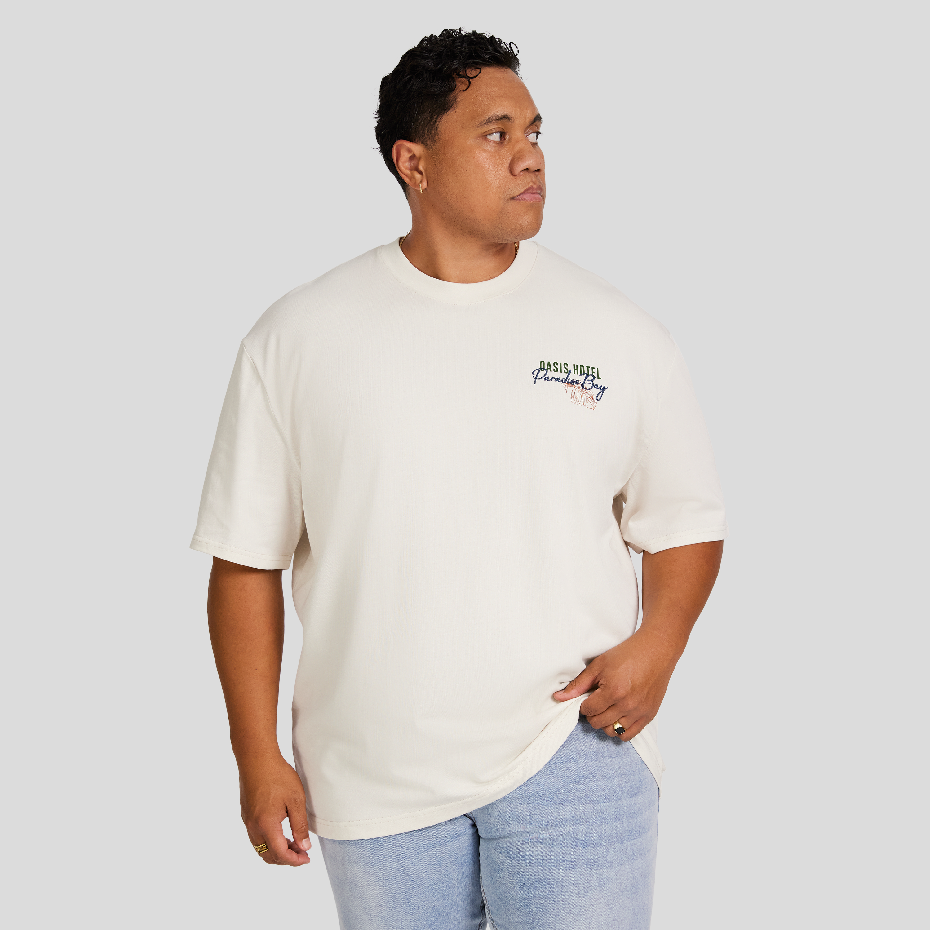 Ecru Paradise Bay Relaxed Fit Tee