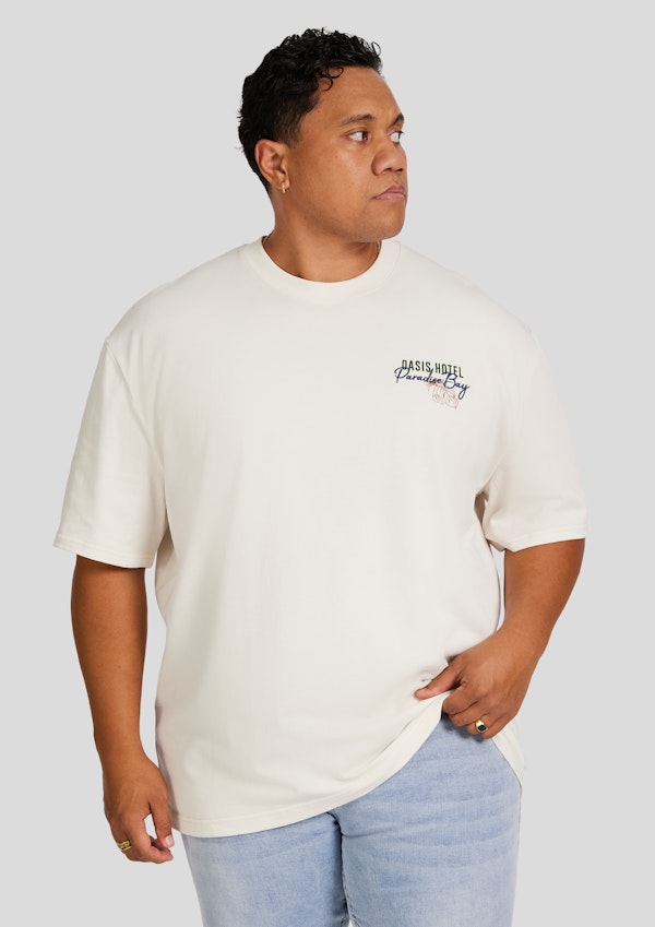 Ecru Paradise Bay Relaxed Fit Tee