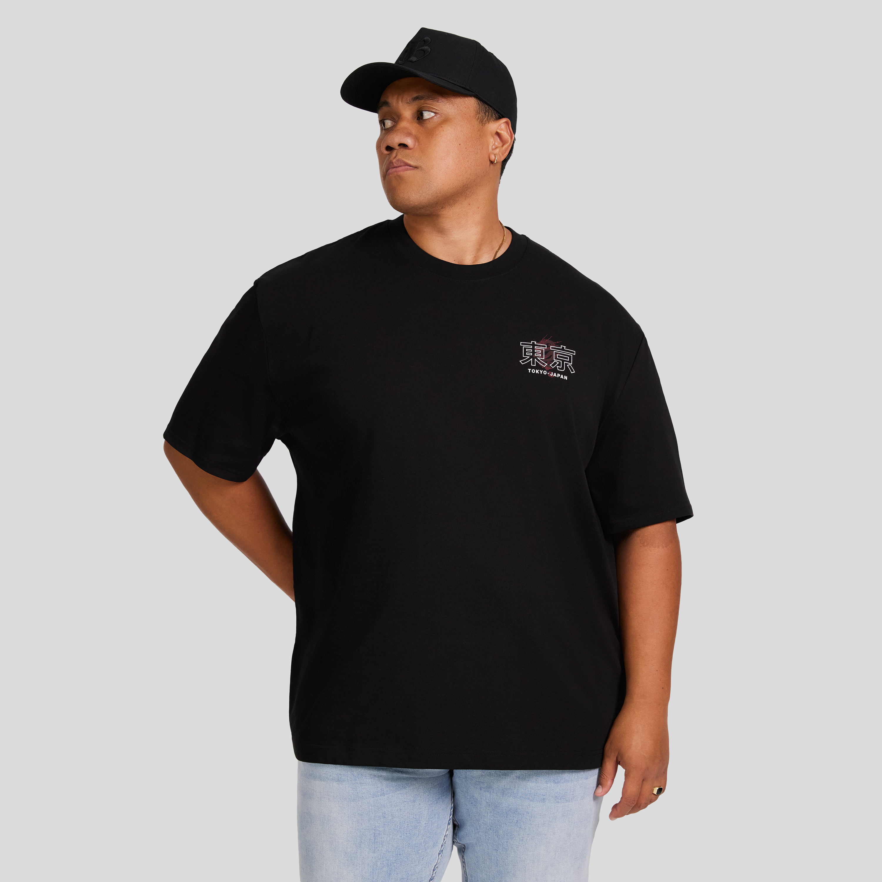 Black Tokyo Relaxed Fit Tee