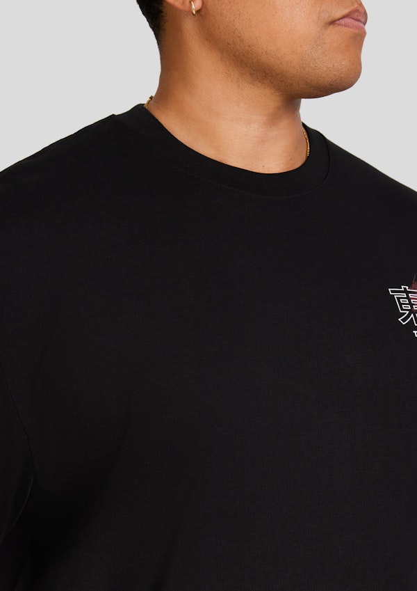 Black Tokyo Relaxed Fit Tee