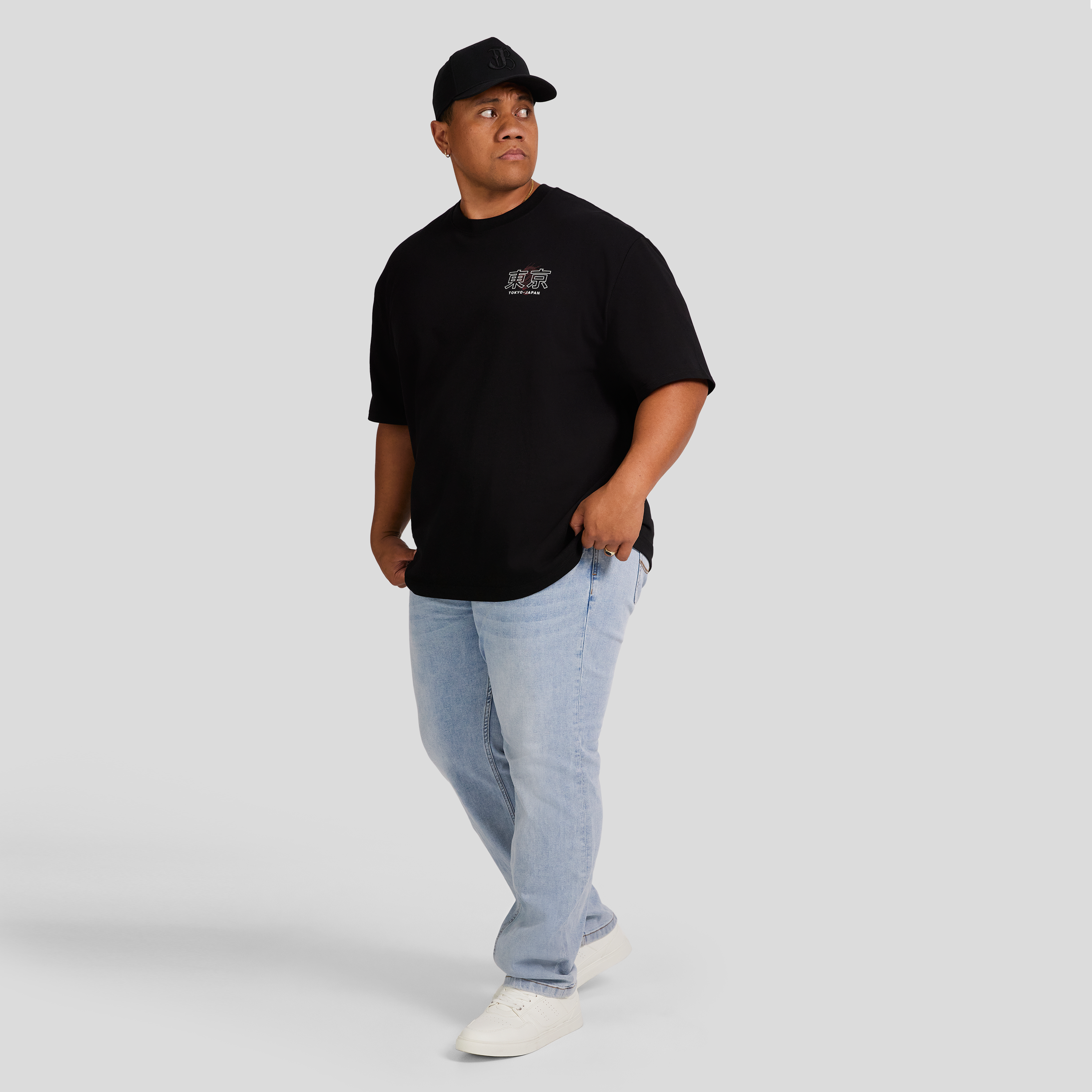 Black Tokyo Relaxed Fit Tee