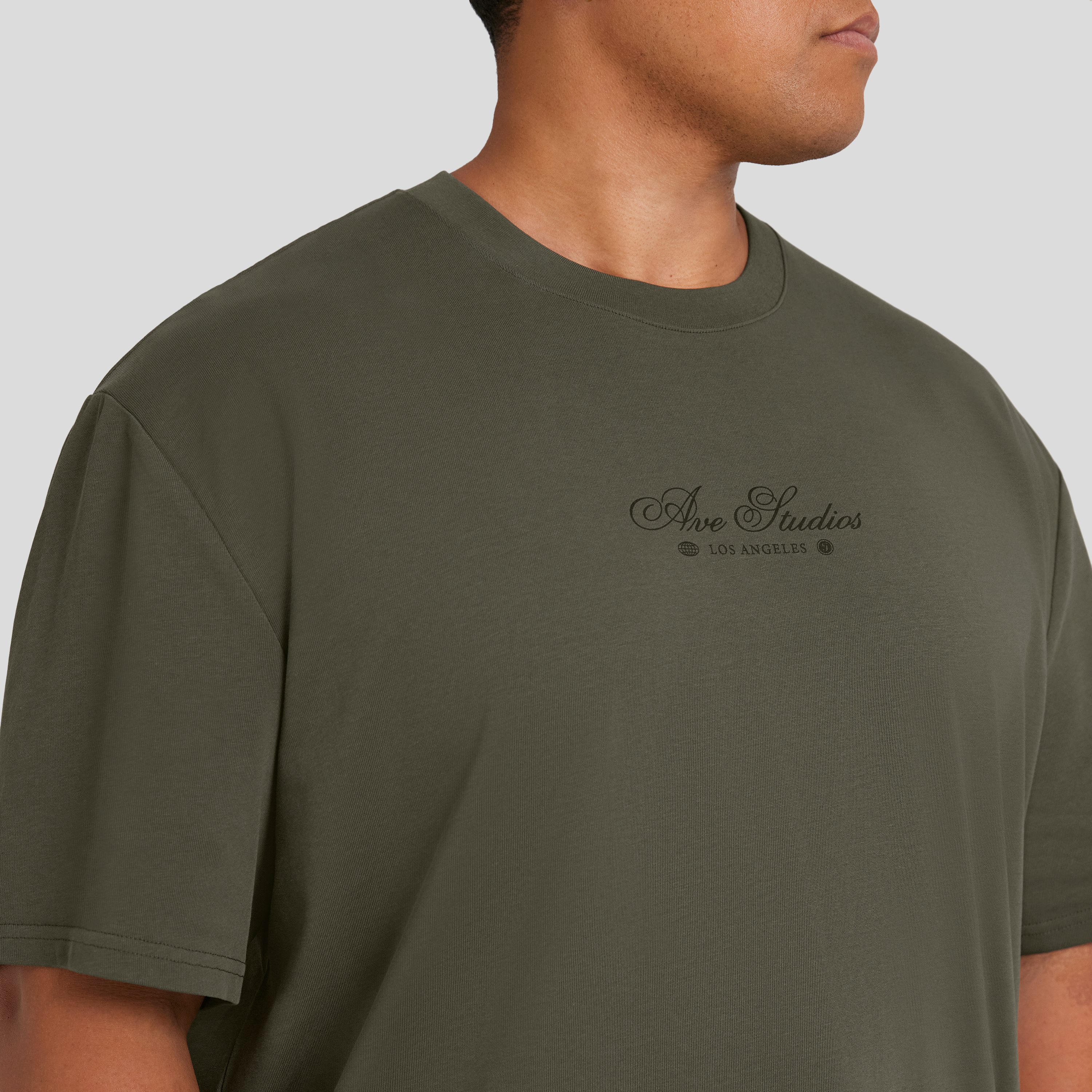 Khaki Avenue Relaxed Fit Tee