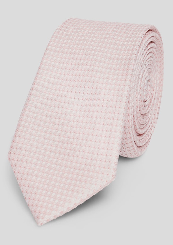 Pink Textured Jacquard Tie 7Cm