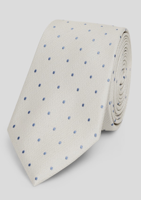 Champagne Spot Jacquard Tie 8.5Cm