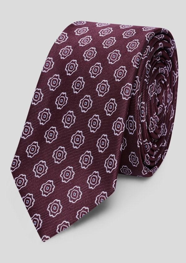 Cabernet Medallion Jacquard Tie Tall