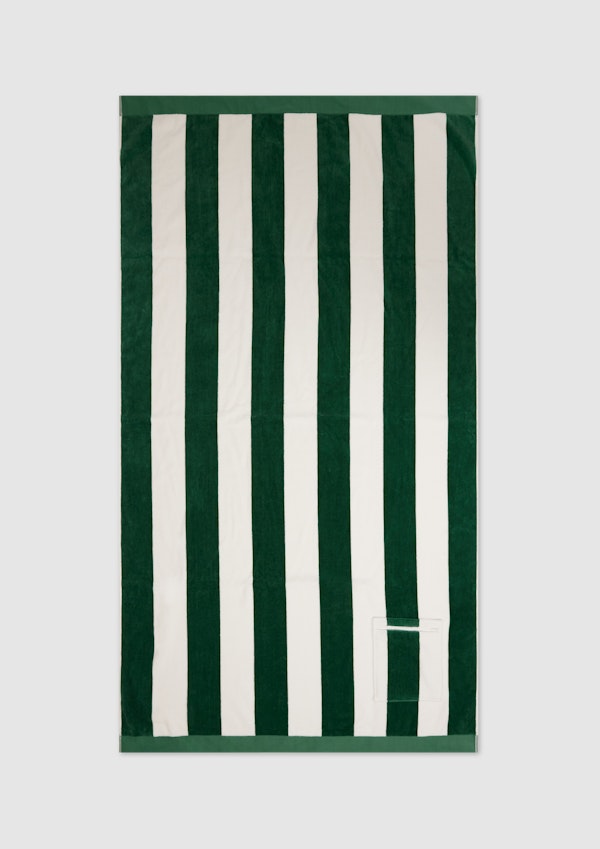 Green Stripe Towel