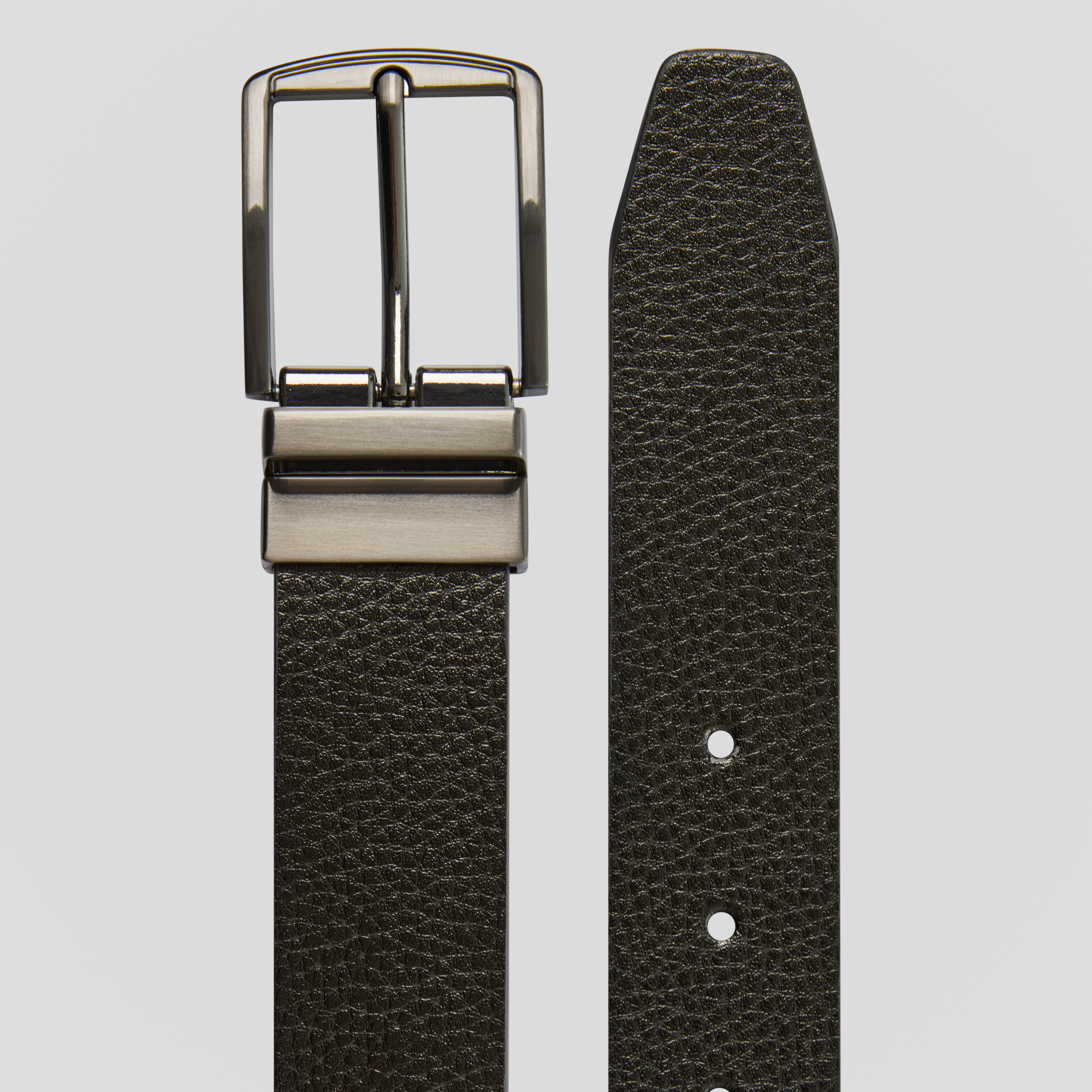 Black/Choc Henry Reversible Prong Belt