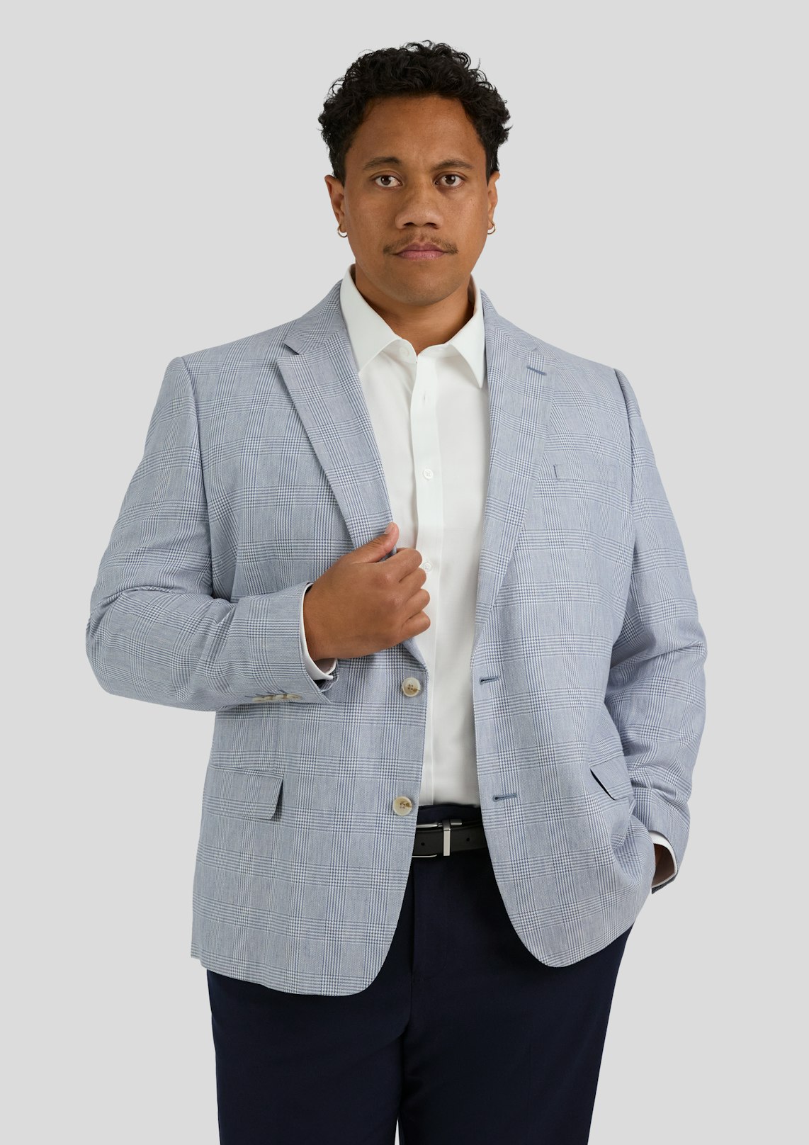 Portofino Linen Check Blazer