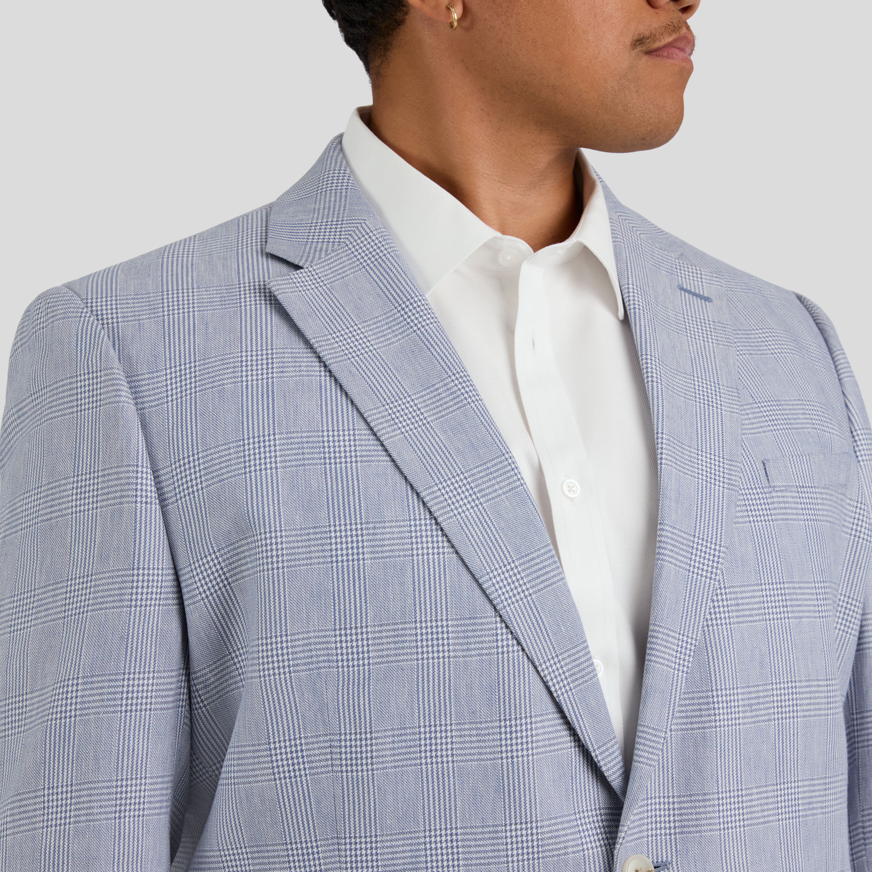 Portofino Linen Check Blazer