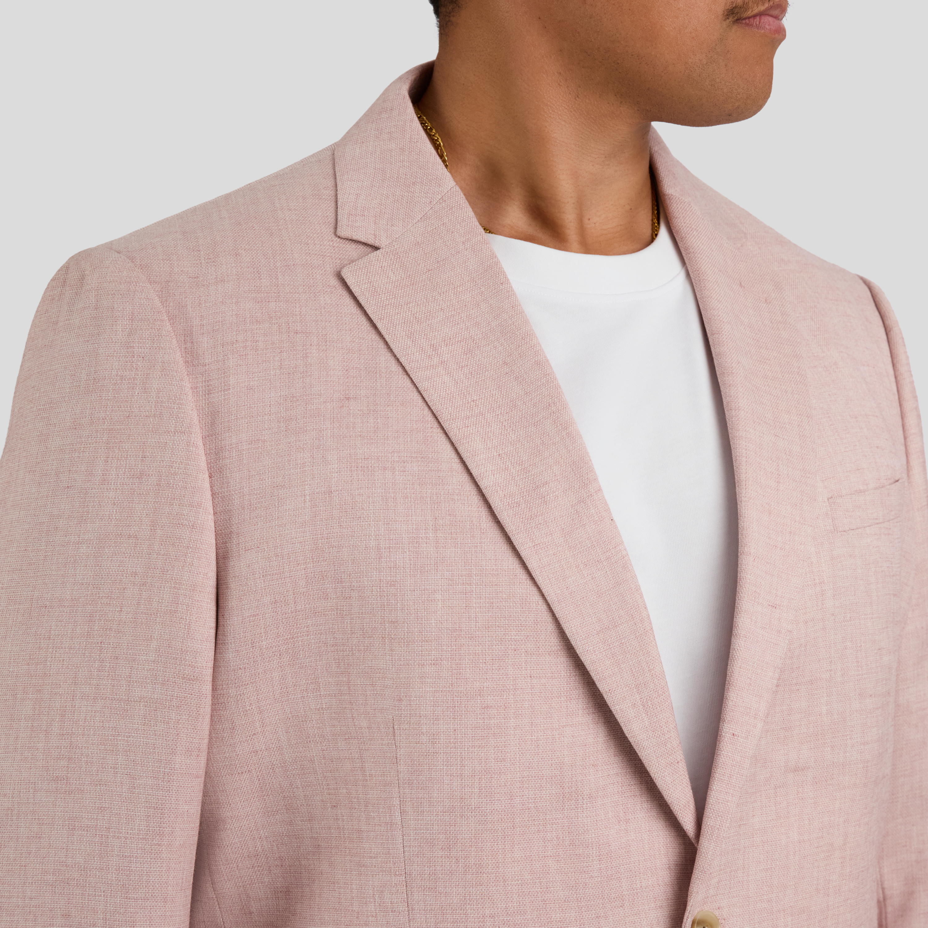Blush Naples Textured Stretch Blazer