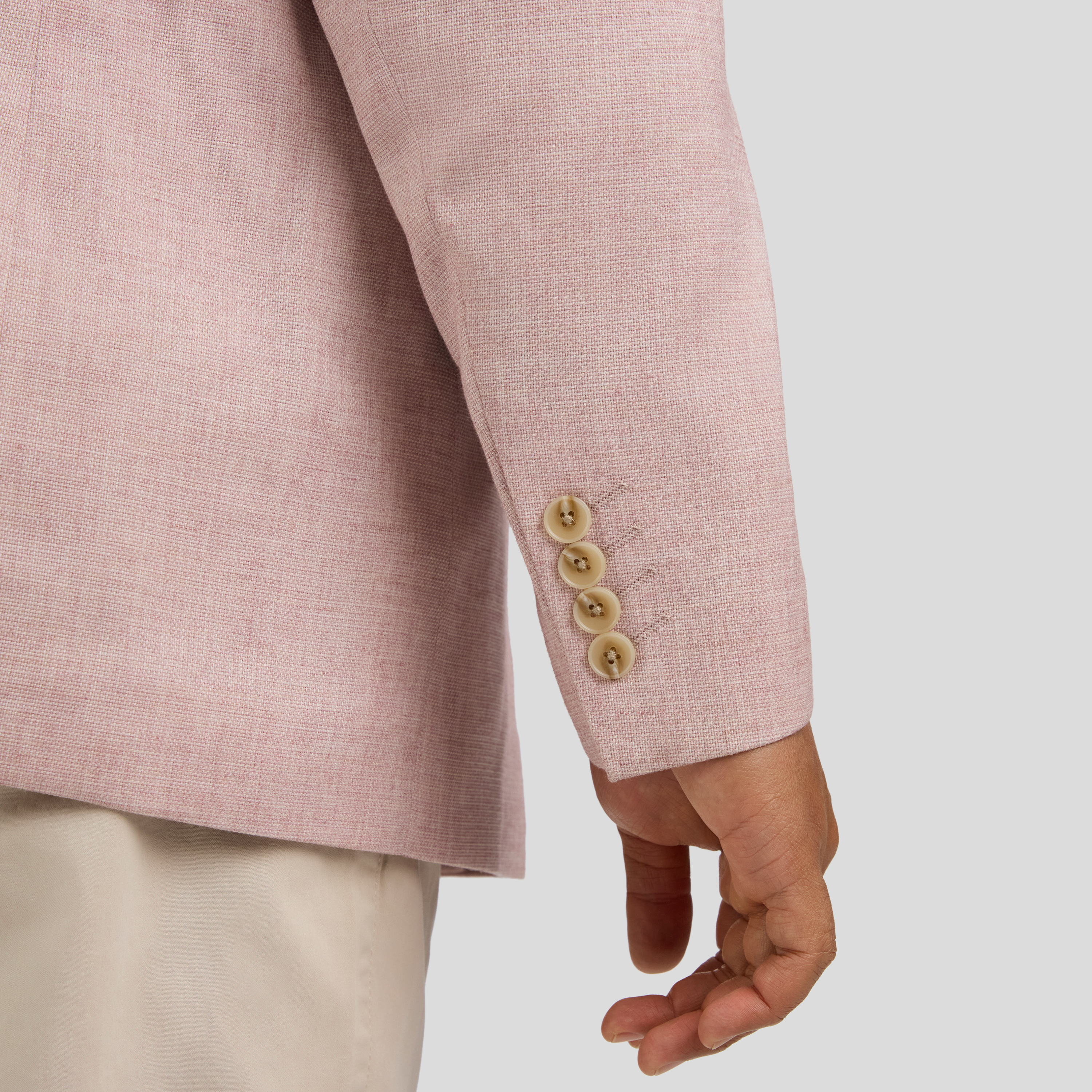 Blush Naples Textured Stretch Blazer