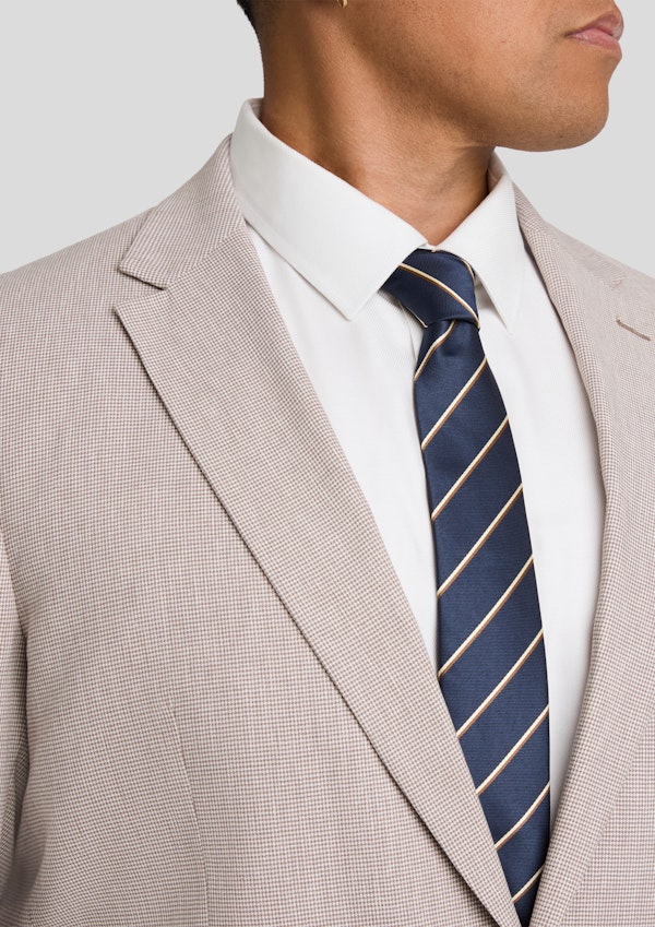 Bronze Verona Check Stretch Blazer