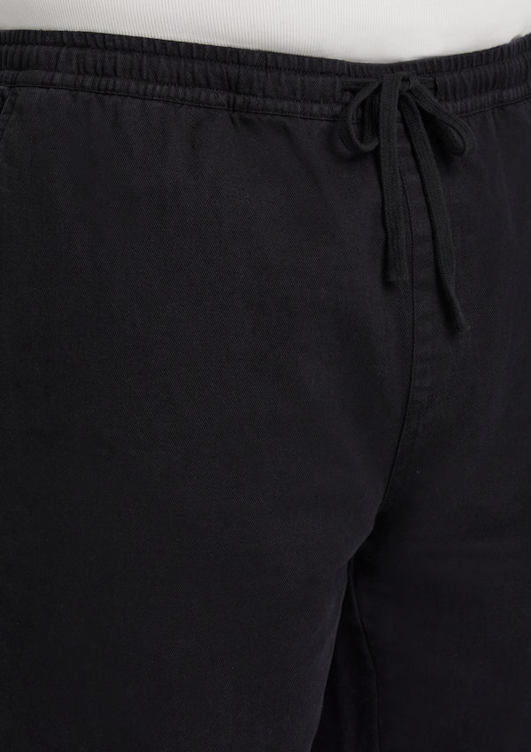 Black Ravello Linen Blend Pant