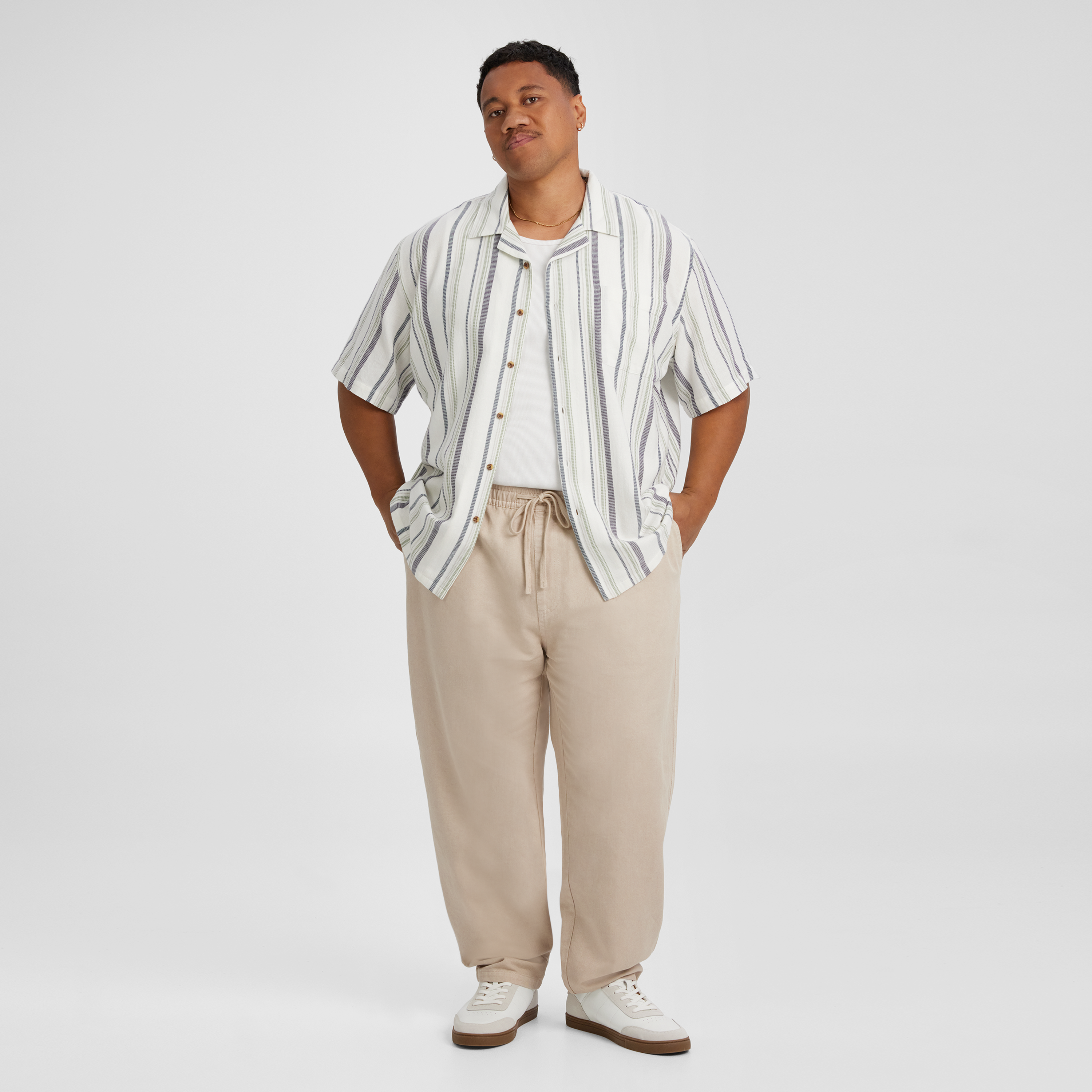 Stone Ravello Linen Blend Pant