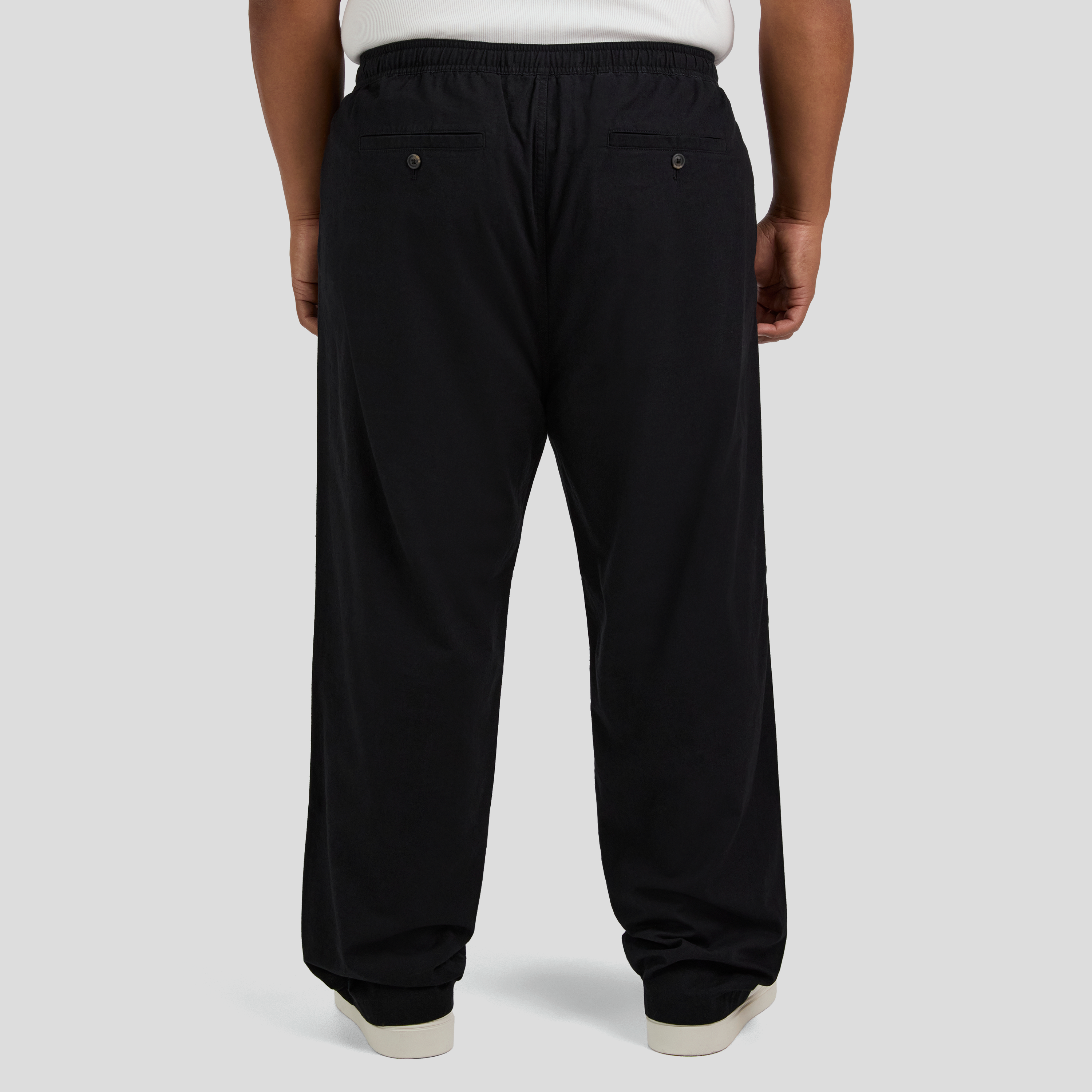 Black Madrid Linen Blend Pant