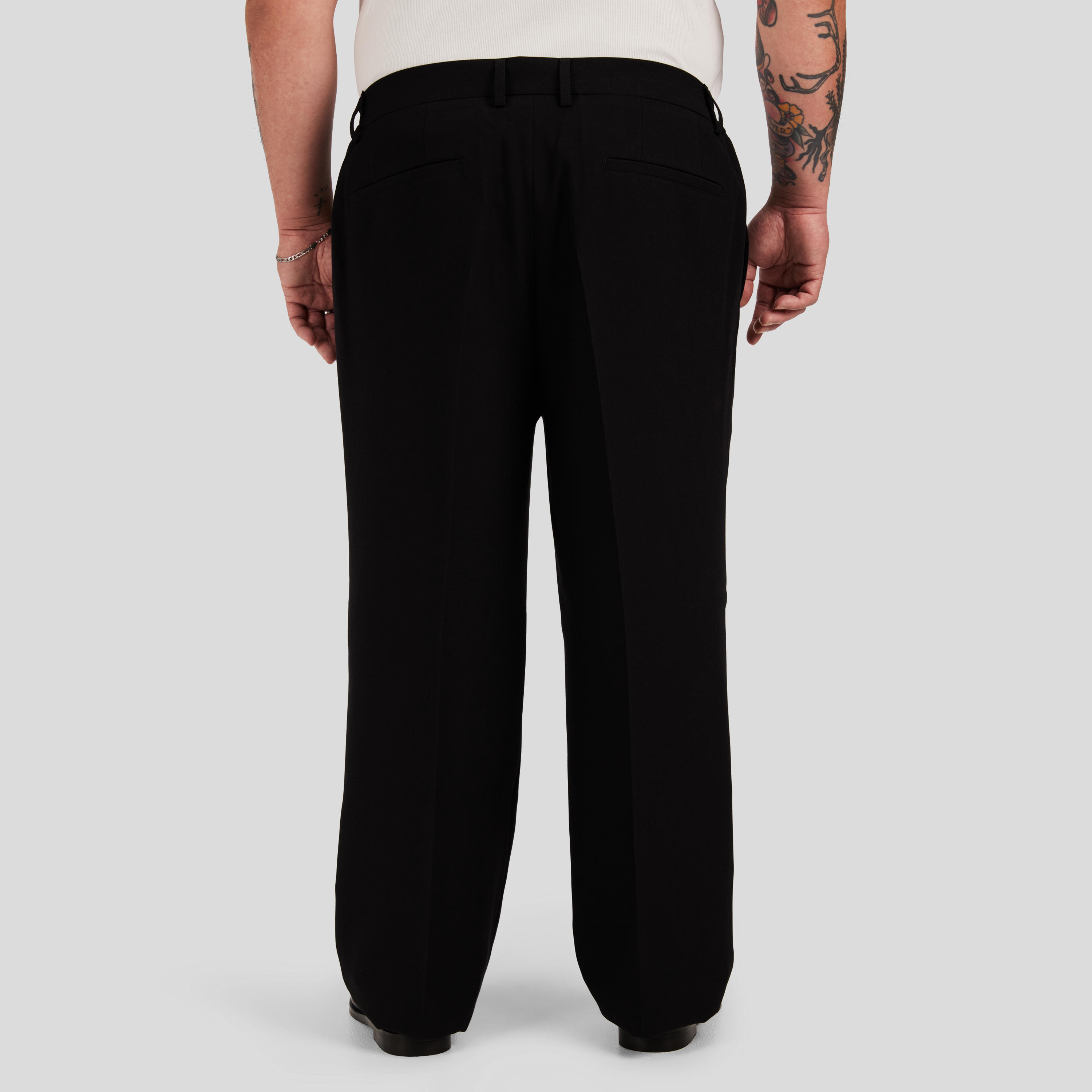 Black Marlon Relaxed Fit Trouser