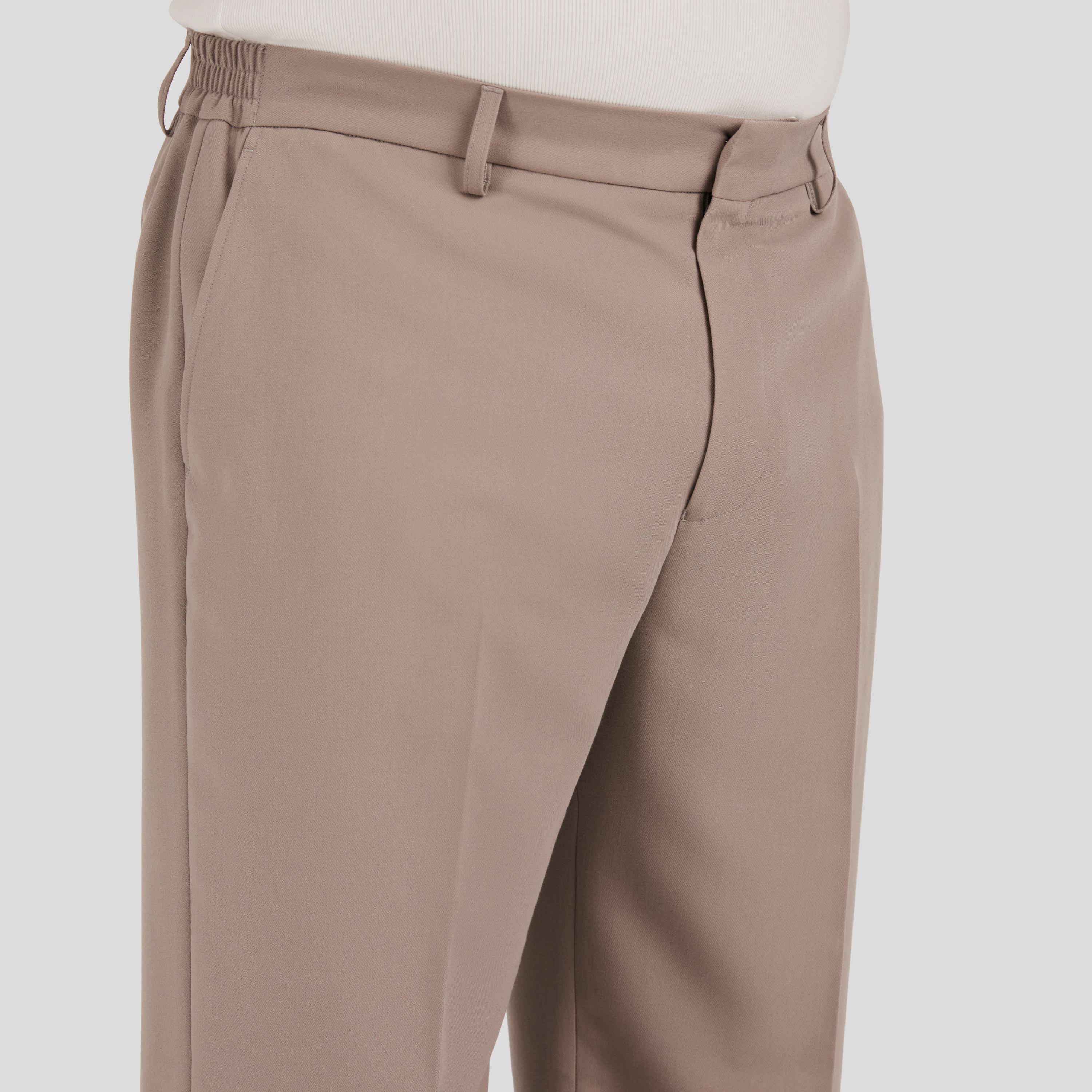 Taupe Marlon Relaxed Fit Trouser