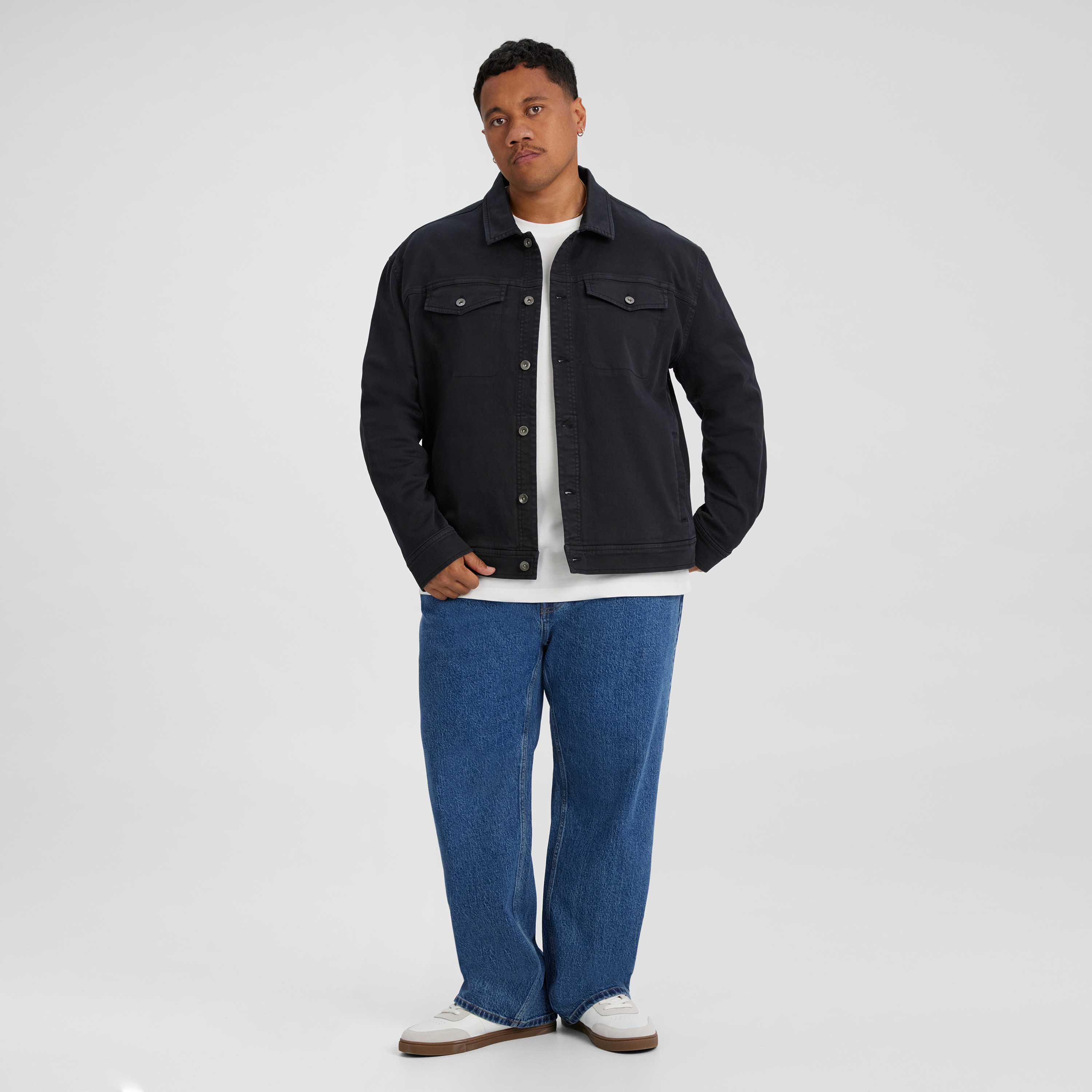 Washed Black Jagger Washed Trucker