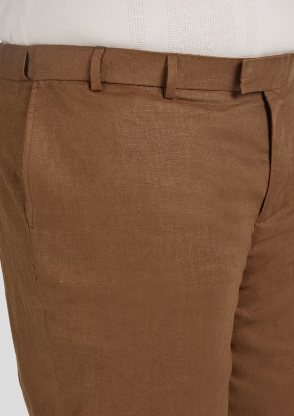 Bronze Matteo Linen Dress Pant