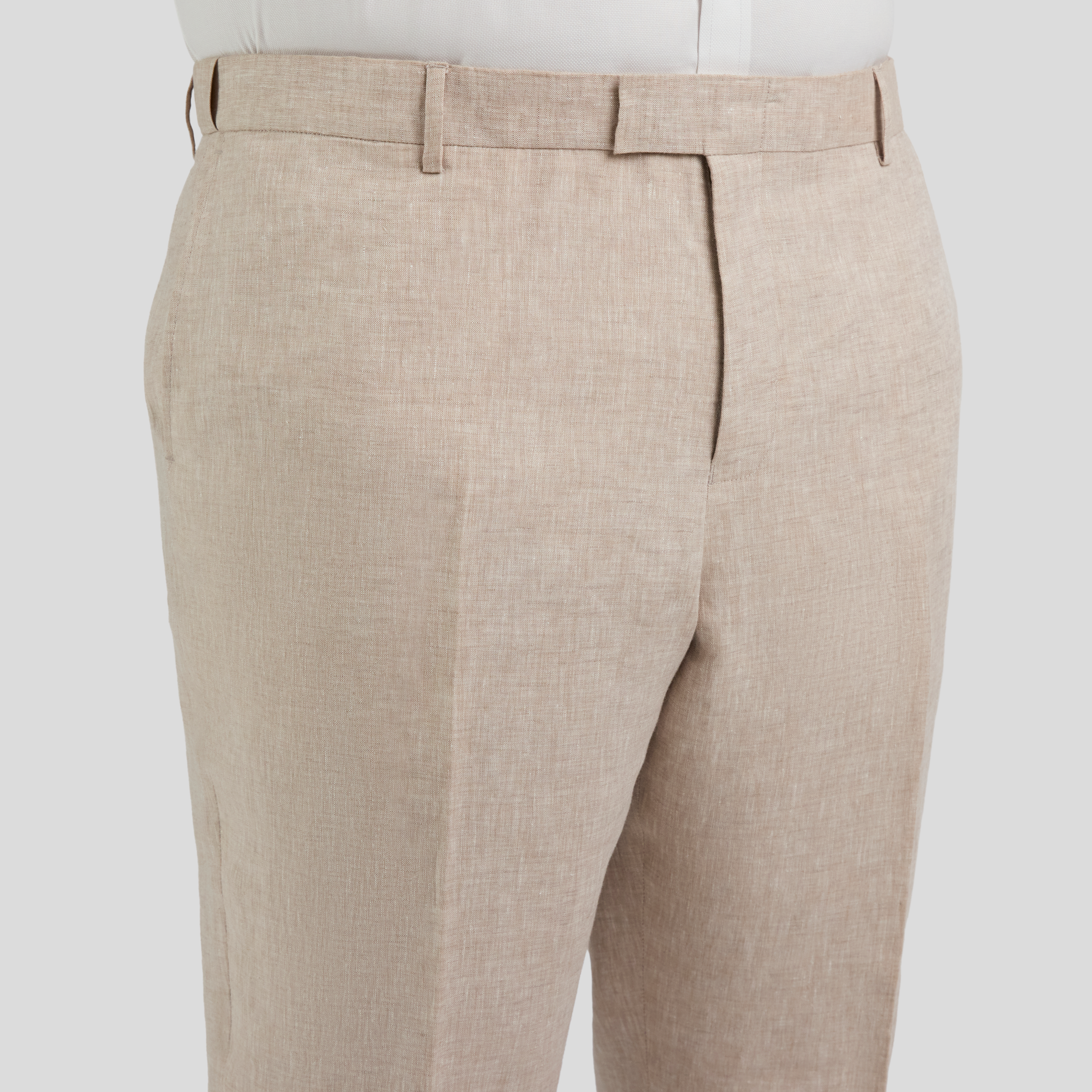 Natural Matteo Linen Dress Pant