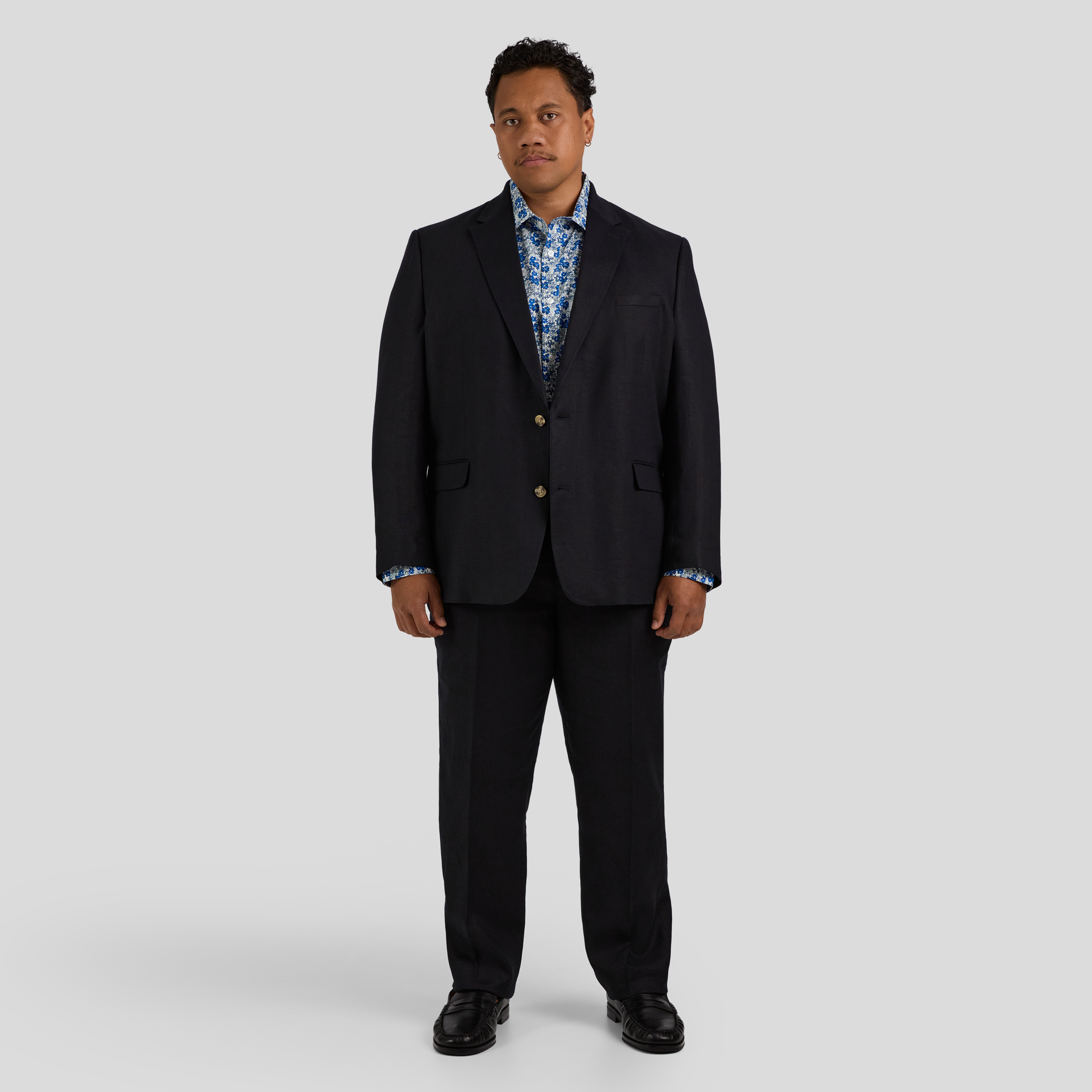 MATTEO LINEN SUIT NAVY