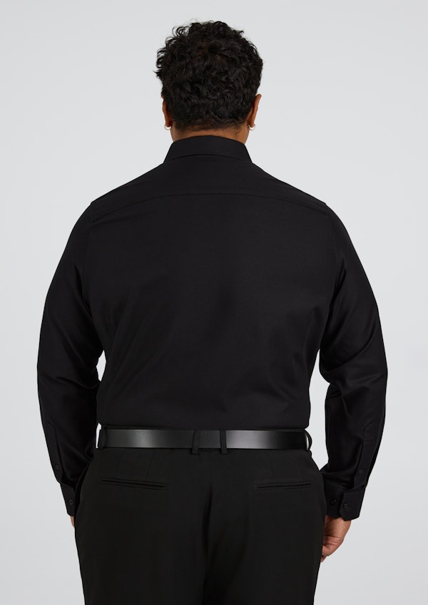 Black Ace Easycare Twill Dress Shirt