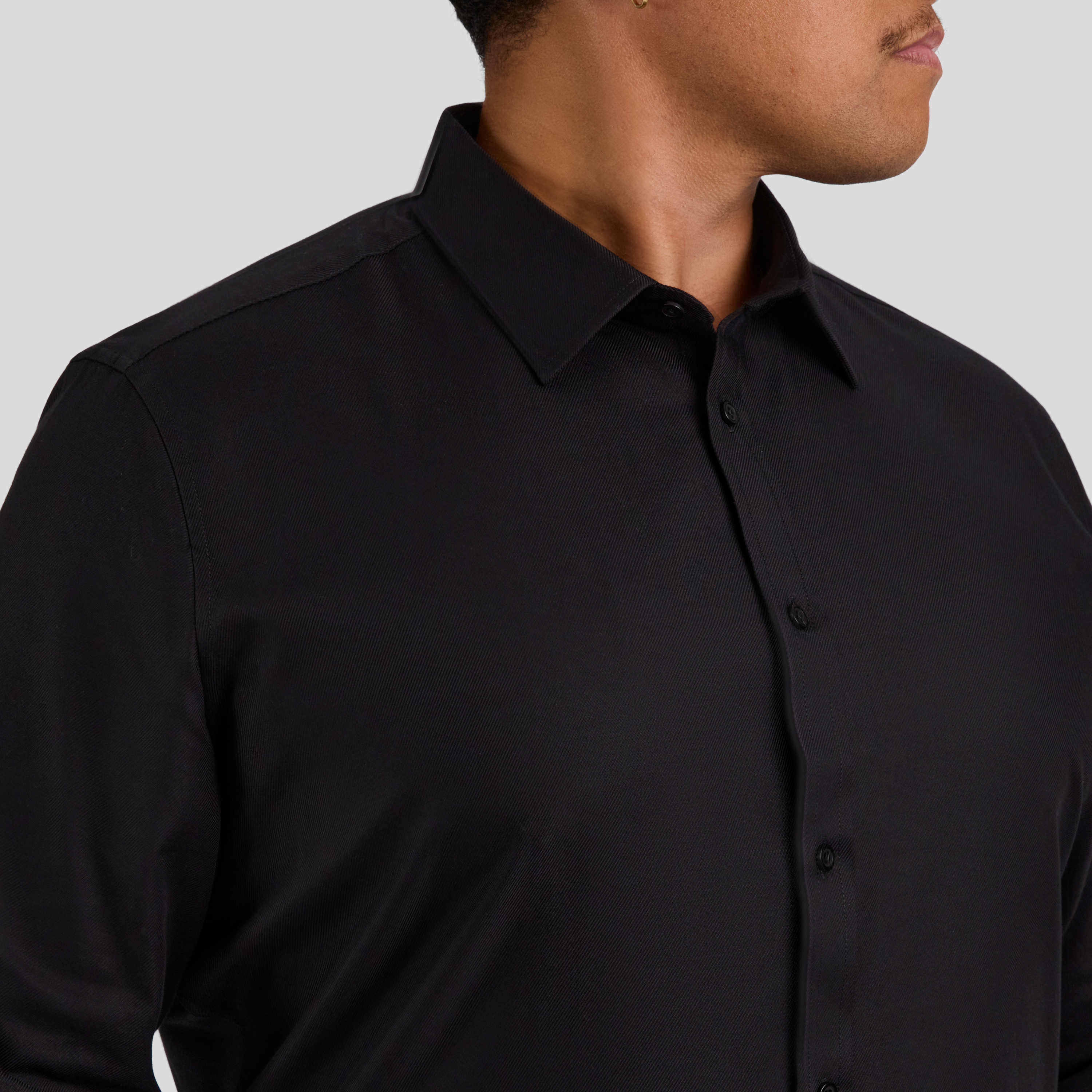 Black Ace Easycare Twill Dress Shirt