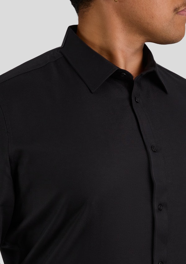 Black Ace Easycare Twill Dress Shirt