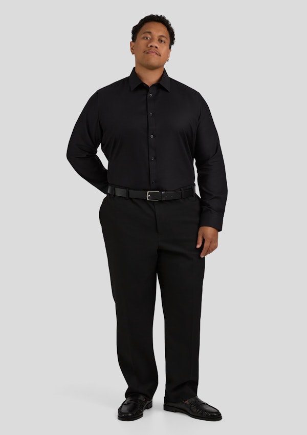 Black Ace Easycare Twill Dress Shirt