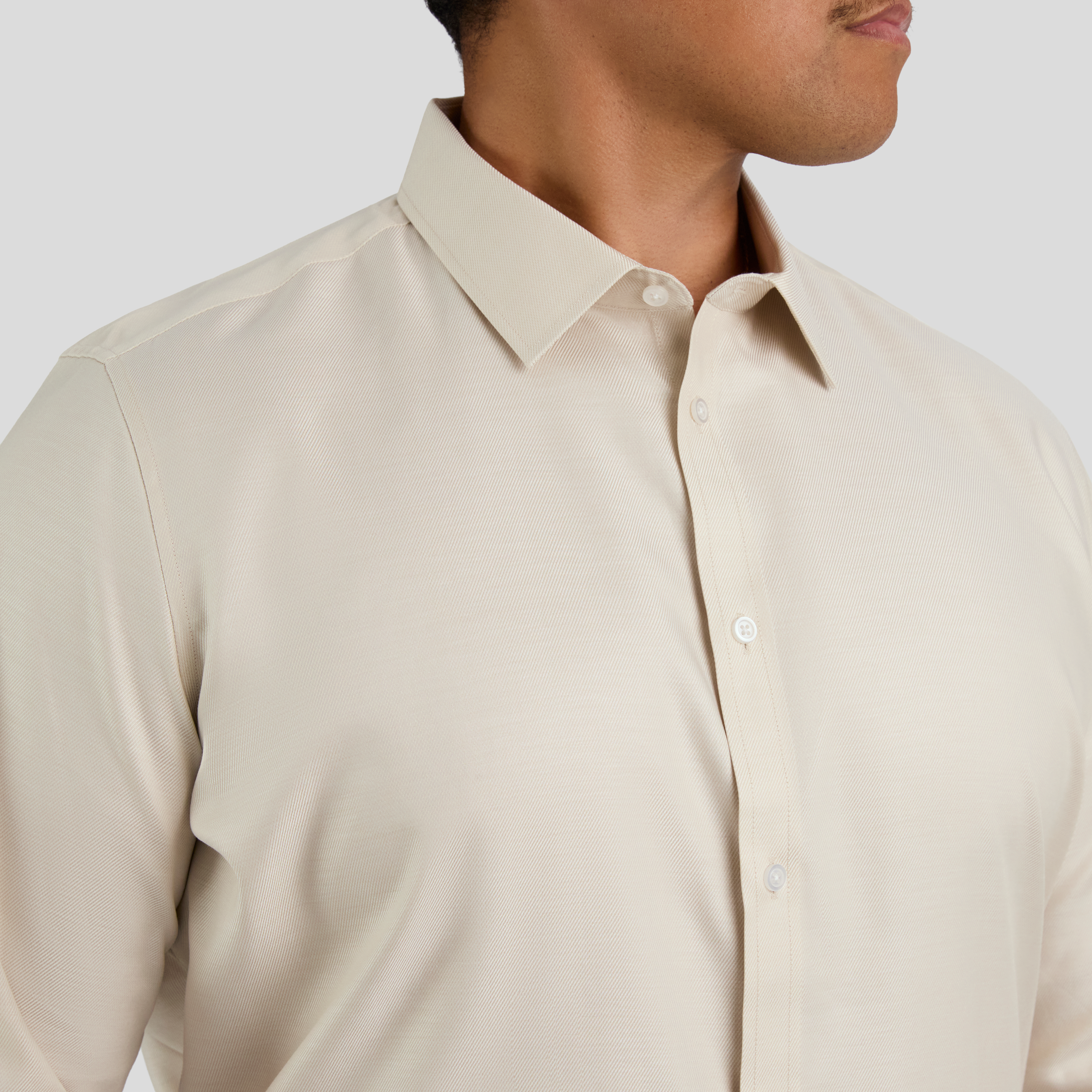 Champagne Ace Easycare Twill Dress Shirt