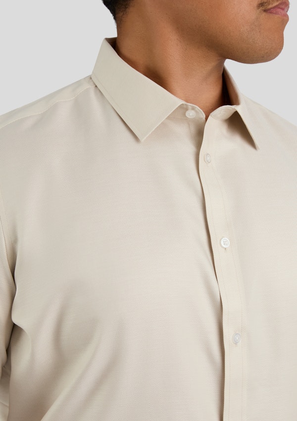 Champagne Ace Easycare Twill Dress Shirt