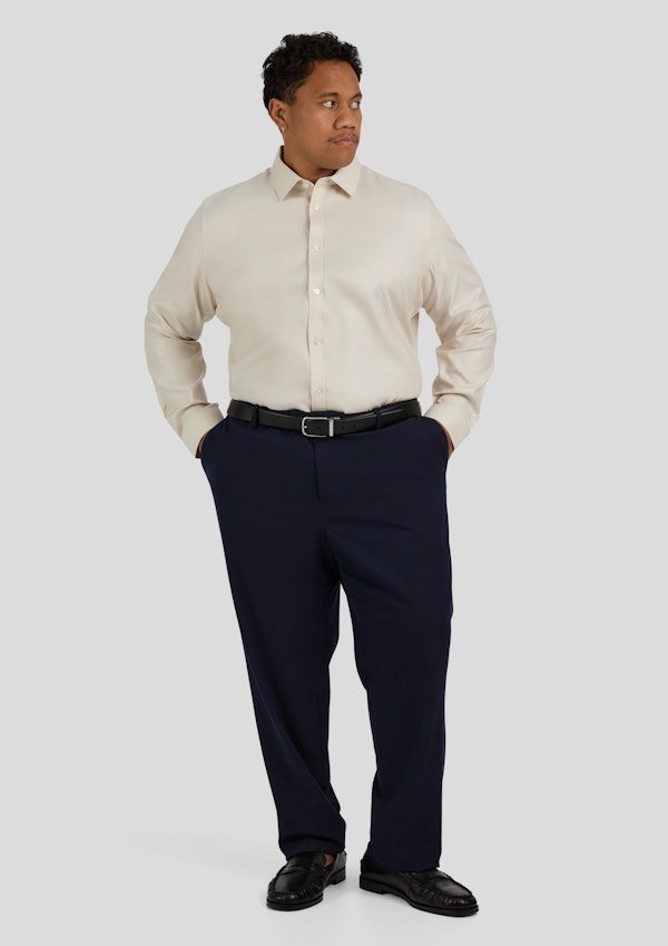 Champagne Ace Easycare Twill Dress Shirt