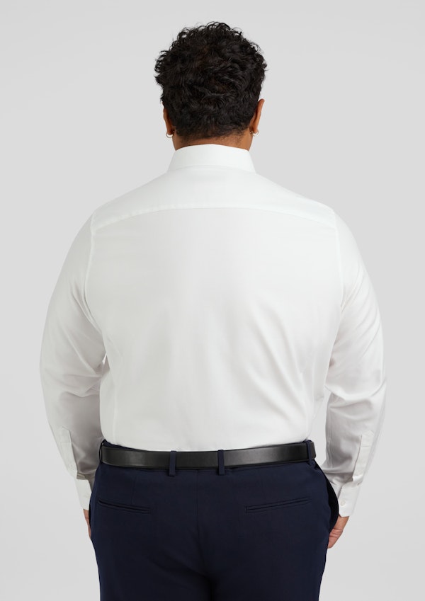 White Ace Easycare Twill Dress Shirt