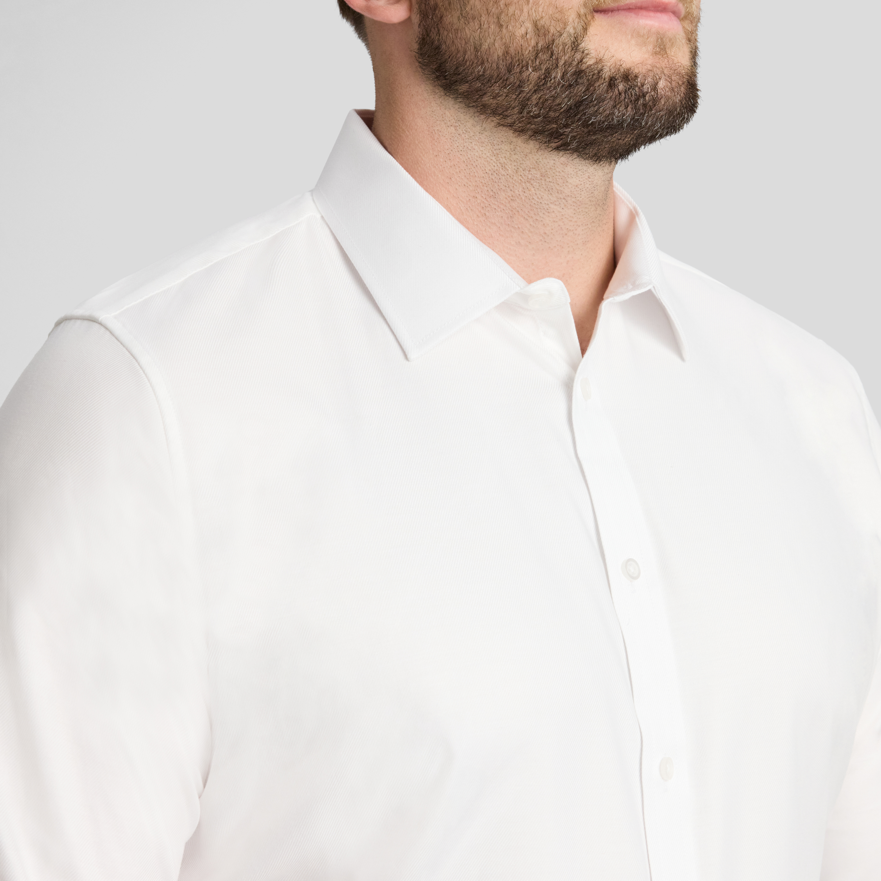 White Ace Easycare Twill Dress Shirt