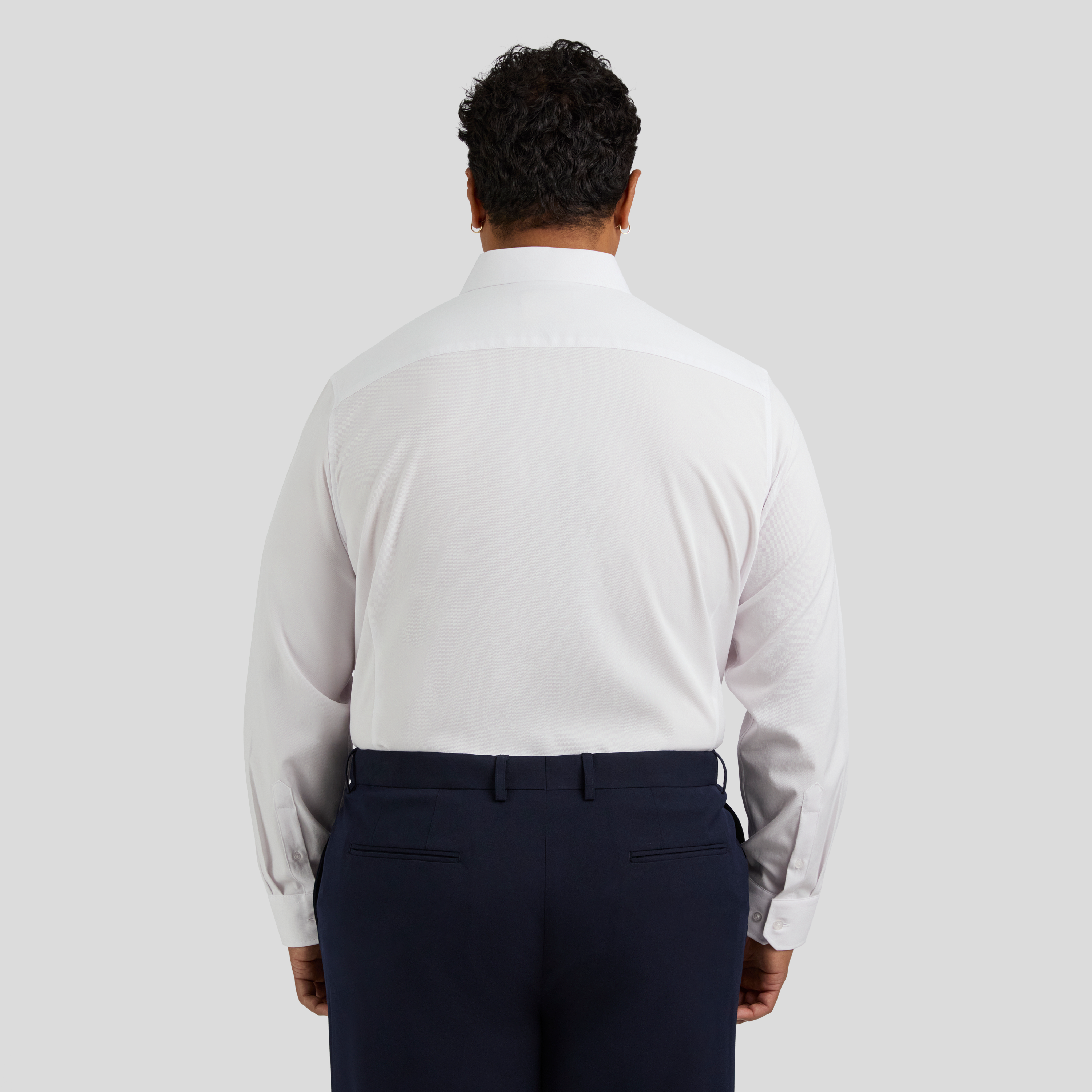 White Atlas Modal Dress Shirt