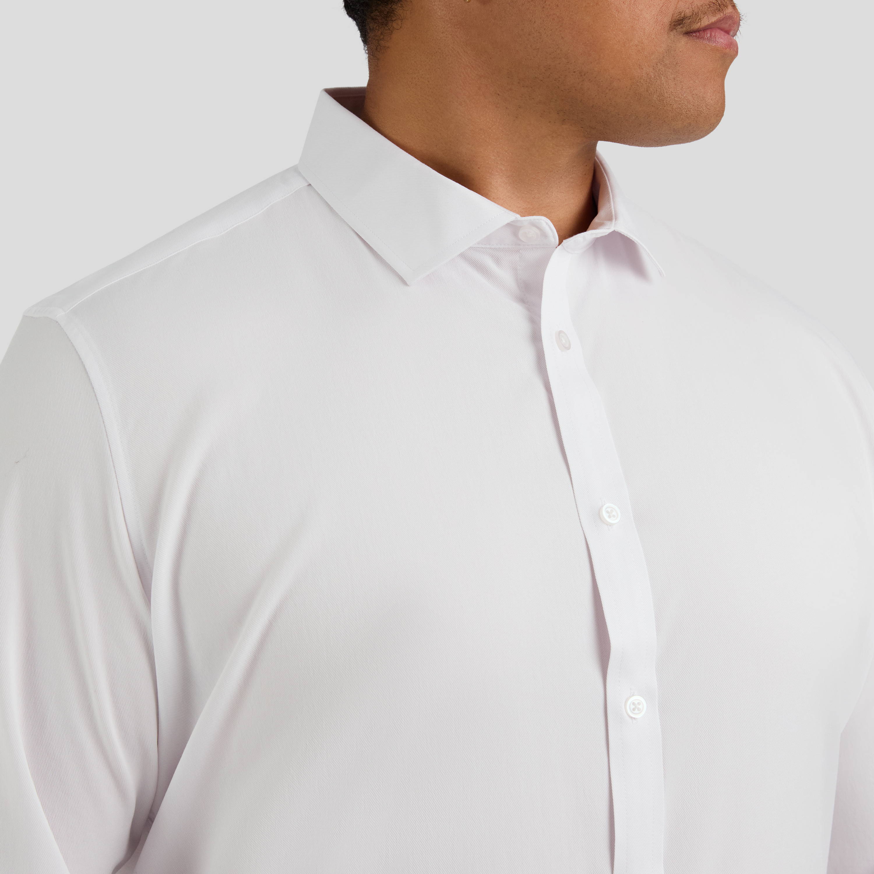 White Atlas Modal Dress Shirt