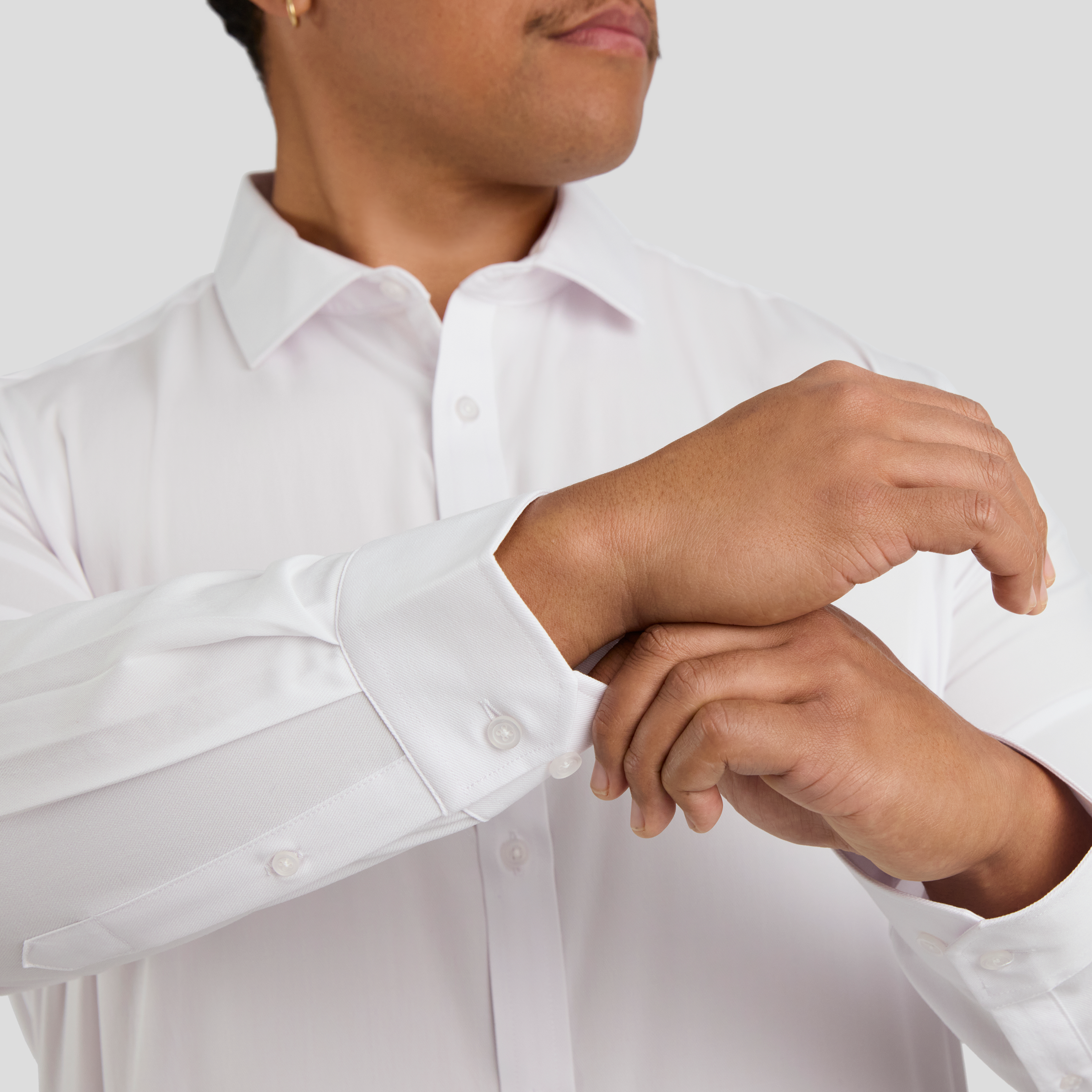 White Atlas Modal Dress Shirt