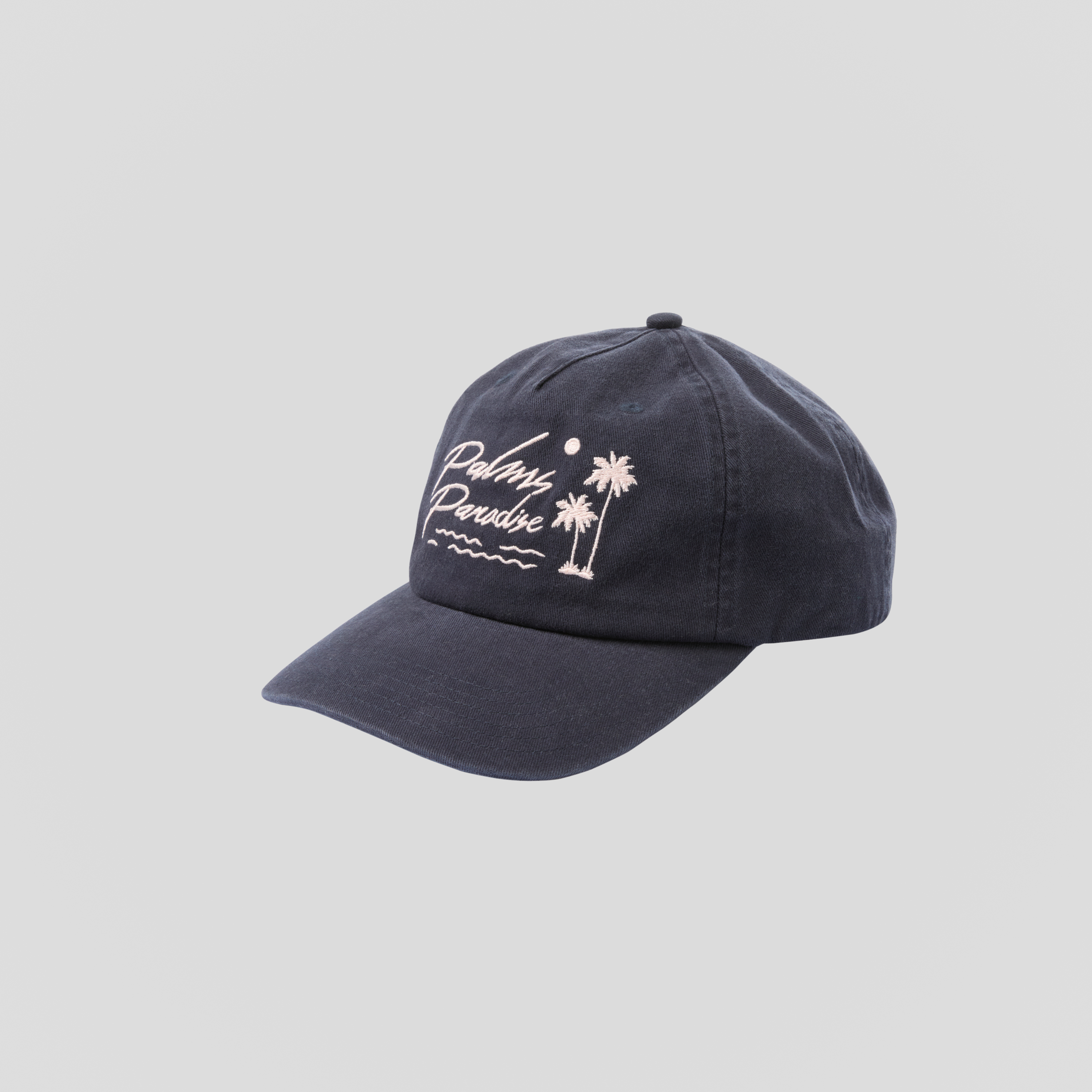 Steel Blue Palms Washed Cap