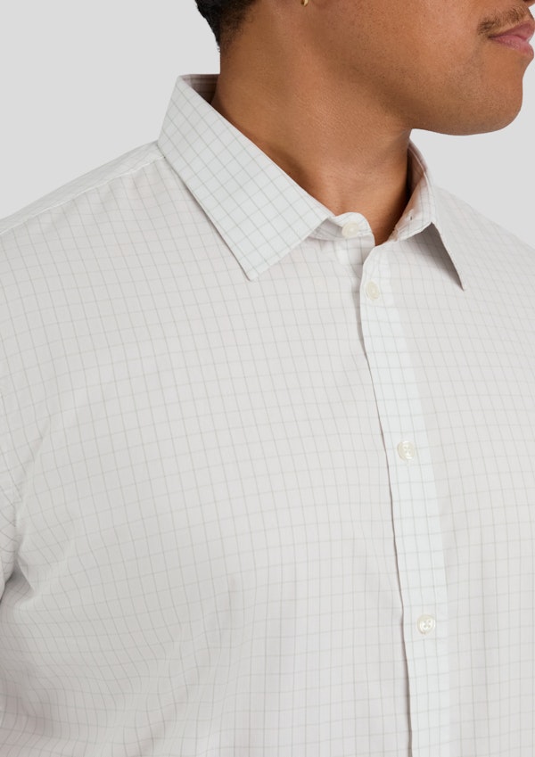 White Apollo Check Shirt